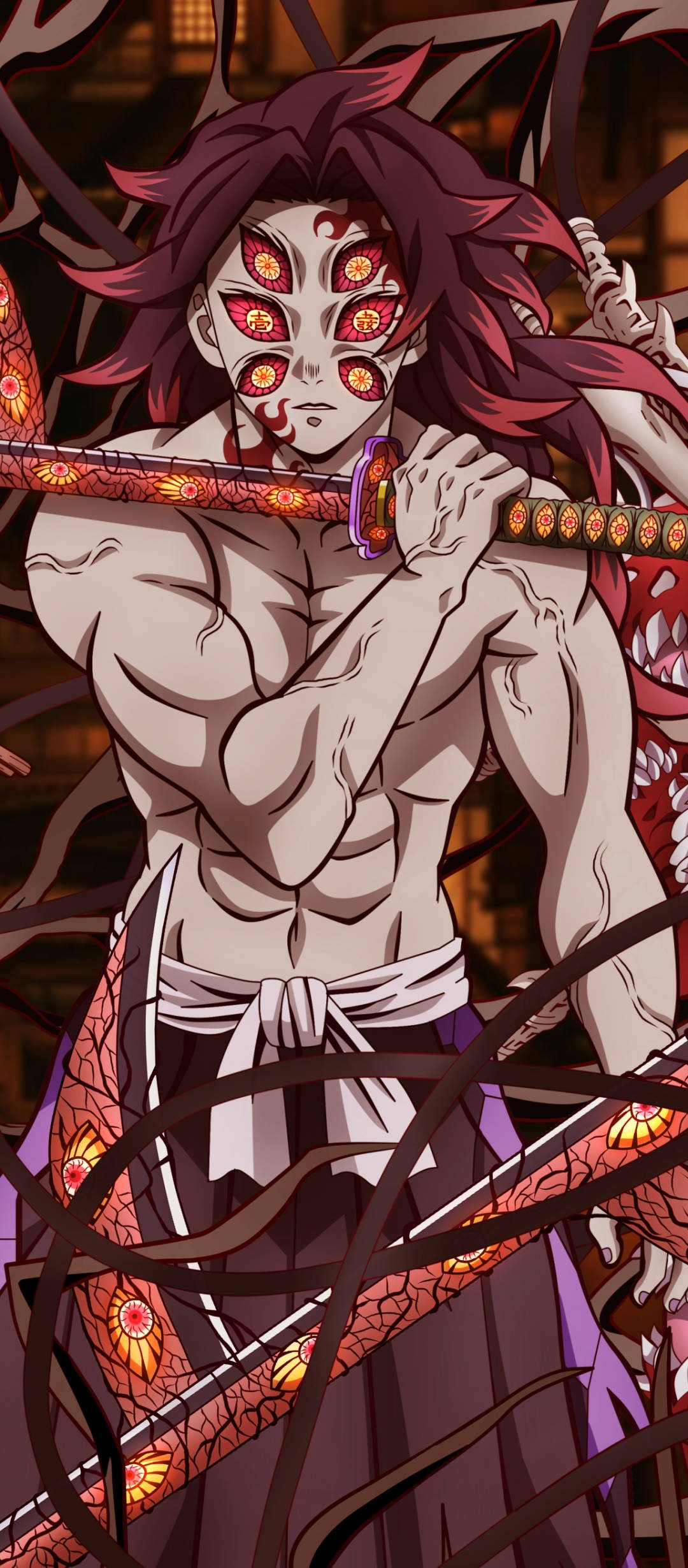 "Demon Slayer'dan Kokushibo Son Duruşunu Yapıyor" Duvar Kağıdı