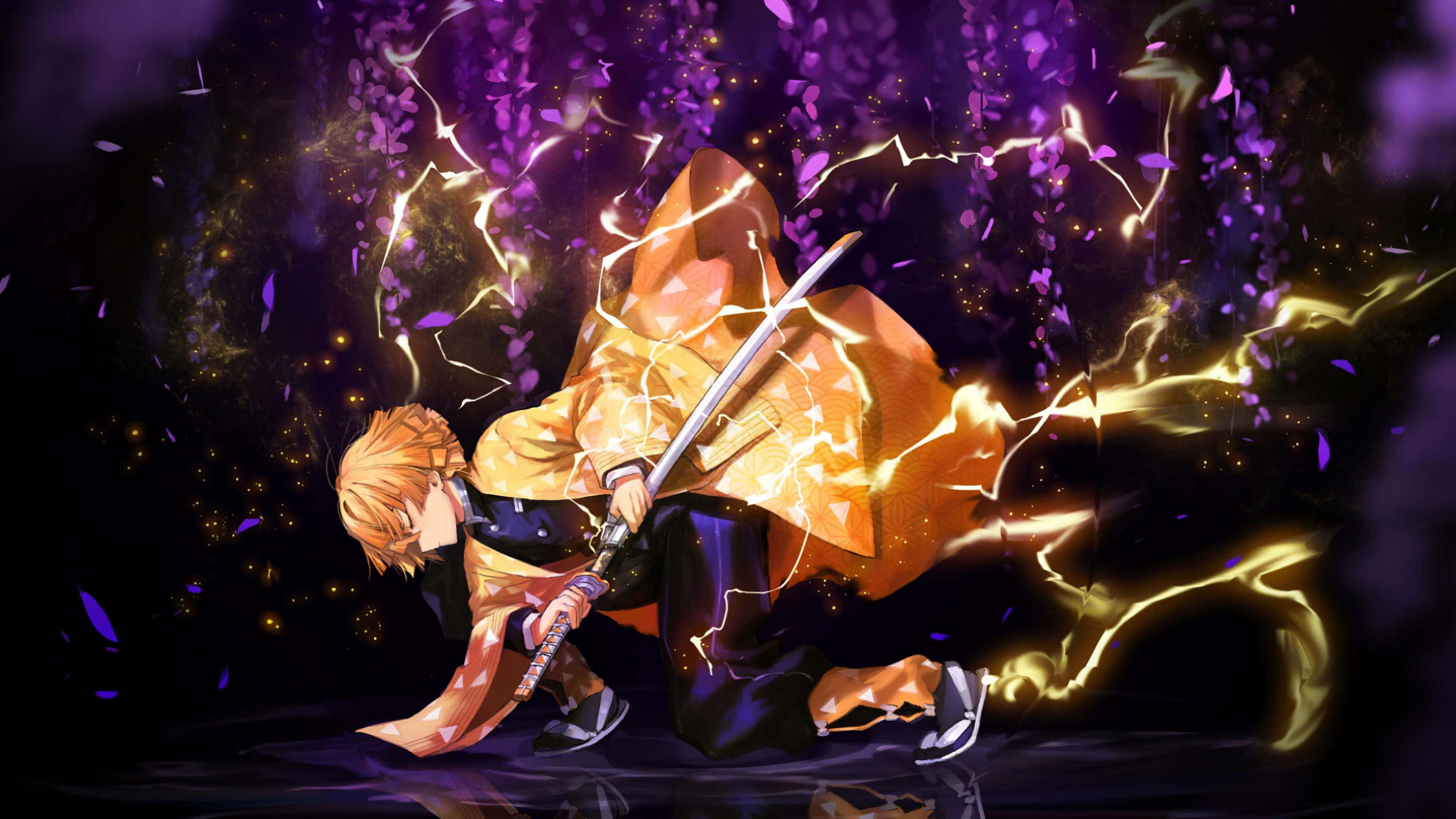 Demon Slayer evrenine bu muhteşem 4K resimlerle kendinizi bırakın. Duvar Kağıdı