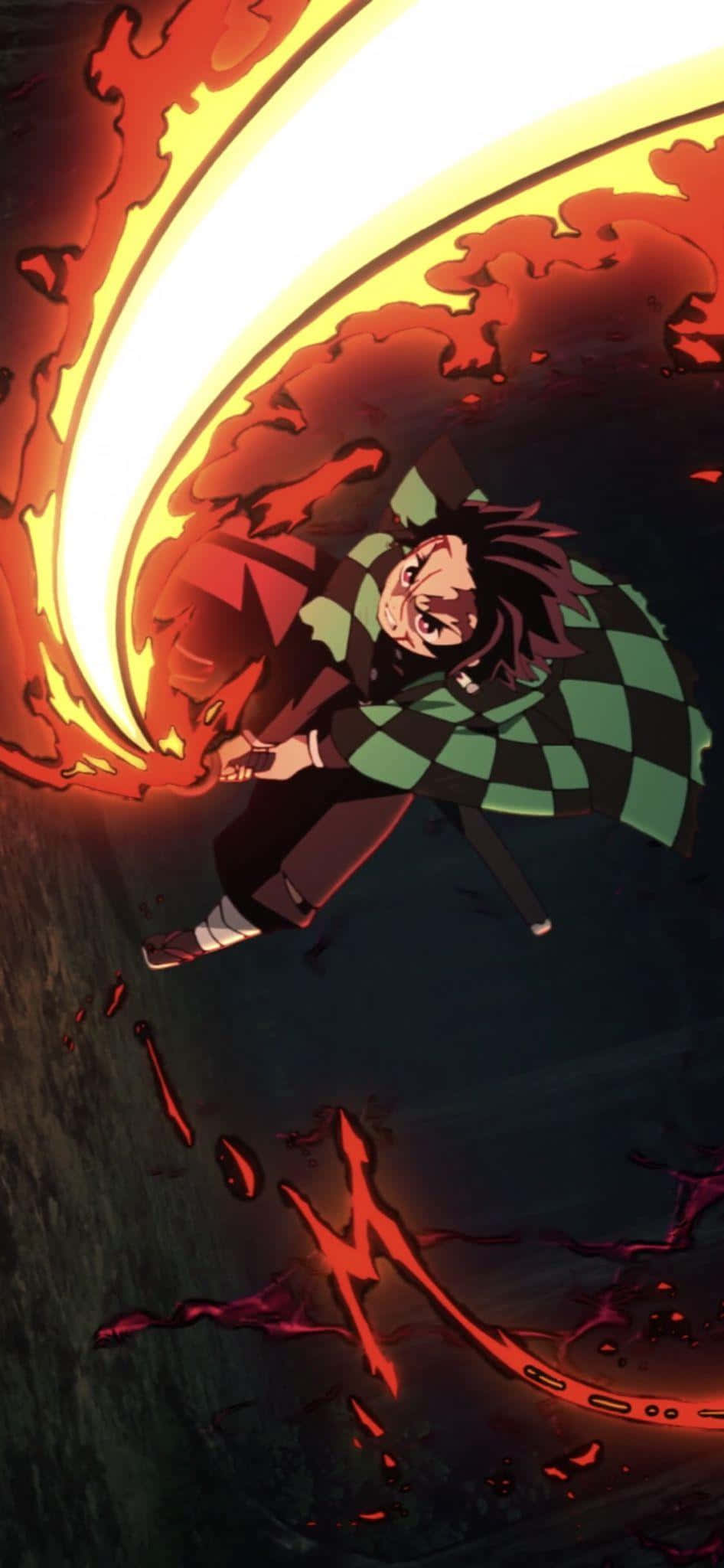Demon Slayer ile iPhone 11'iniz için Şık Koruma Duvar Kağıdı