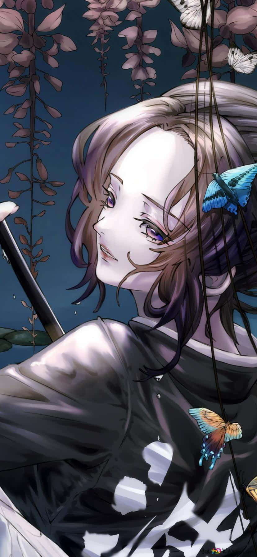 Demon Slayer iPhone 11 ile cebinizde bir iblis avlayan iblis edinin Duvar Kağıdı