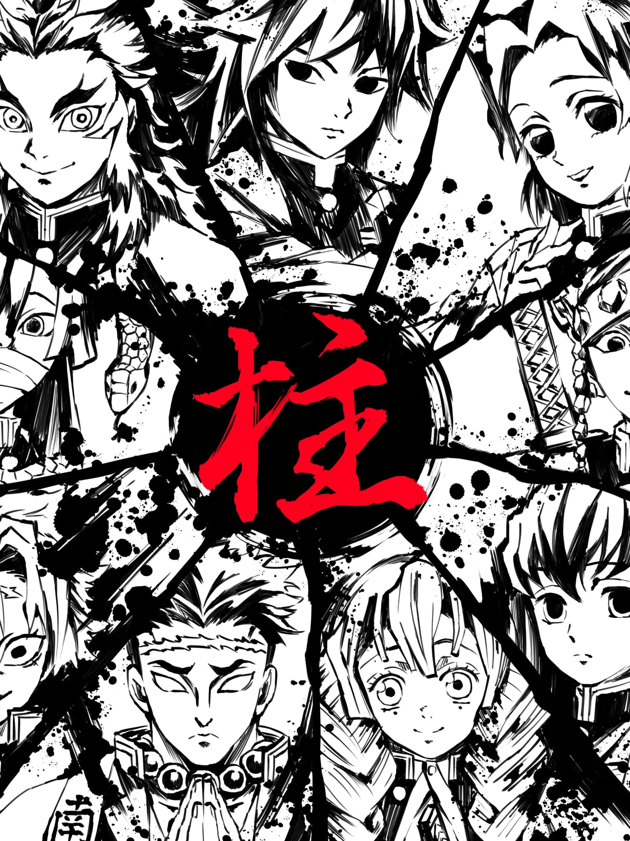 Demon Slayer Manga iPhone Kilit Ekranı Duvar Kağıdı