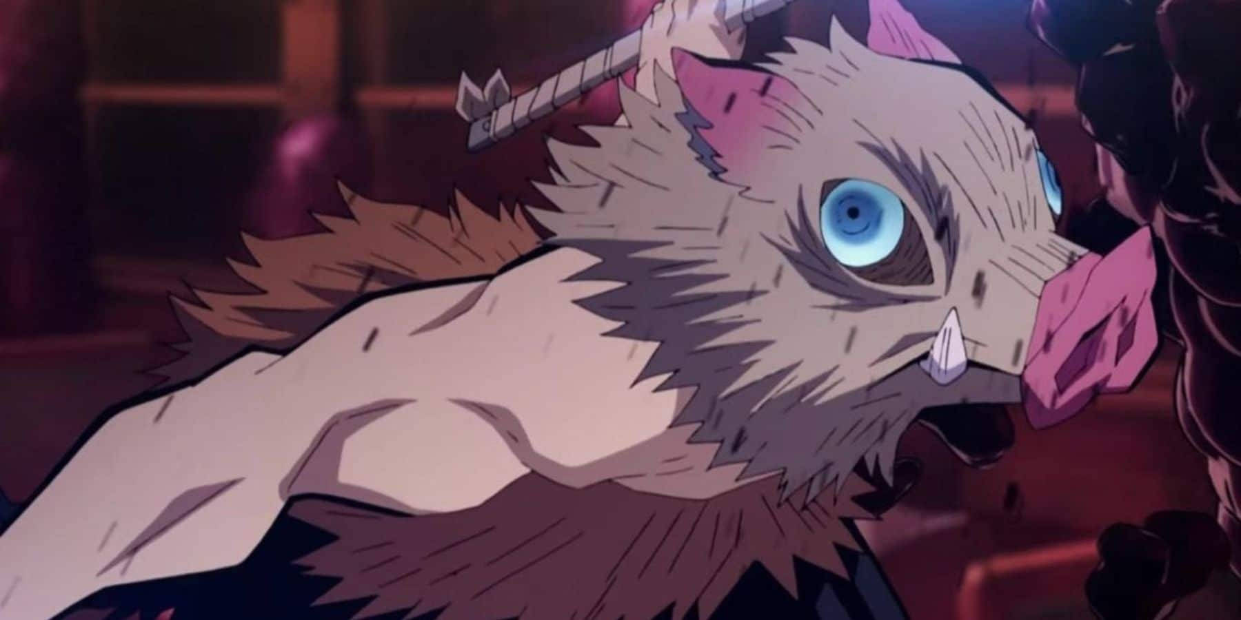 Demon Slayer Mask Inosuke Yaban Domuzu Duvar Kağıdı