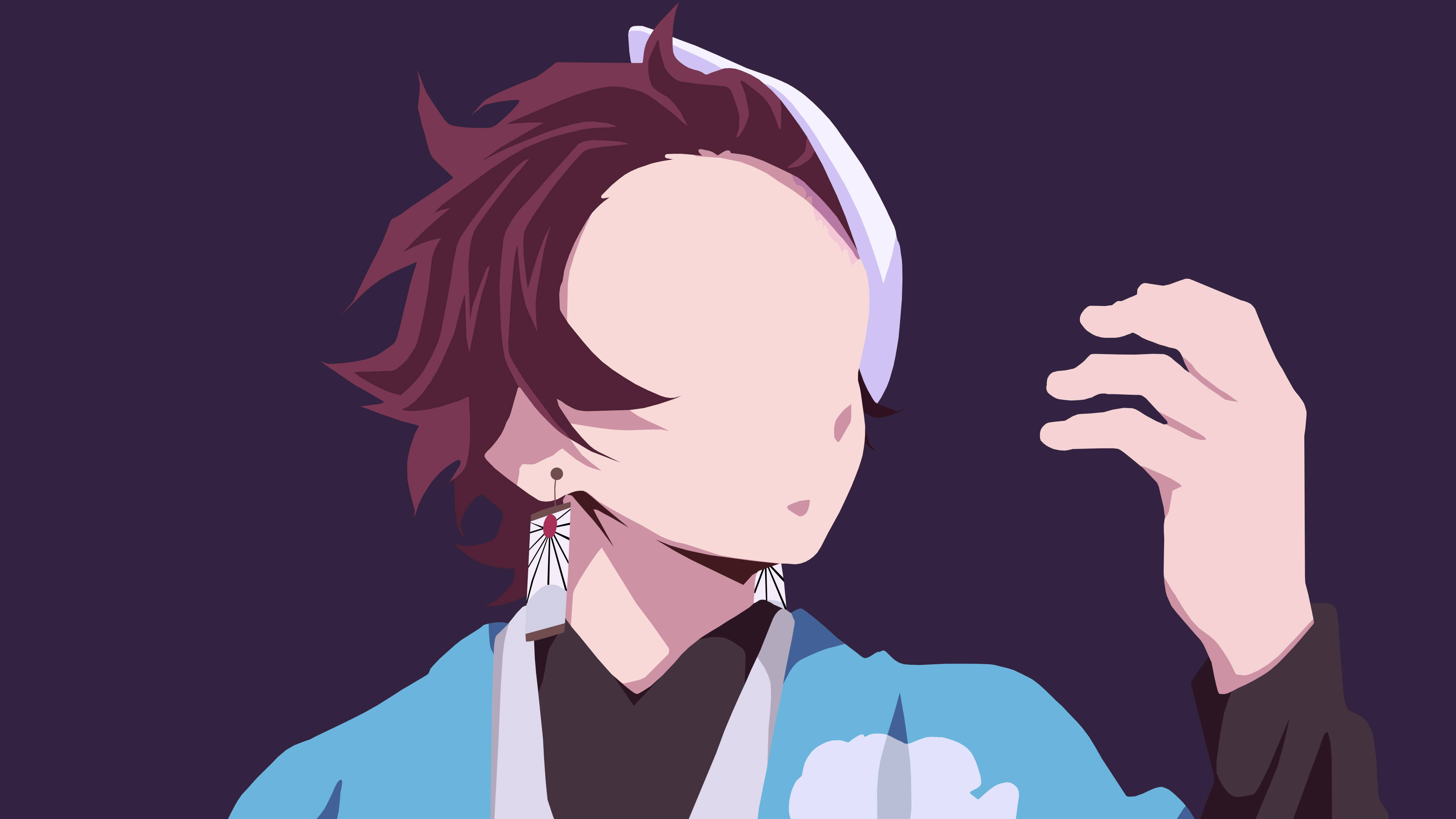Demon Slayer Tanjiro Yüzsüz Duvar Kağıdı