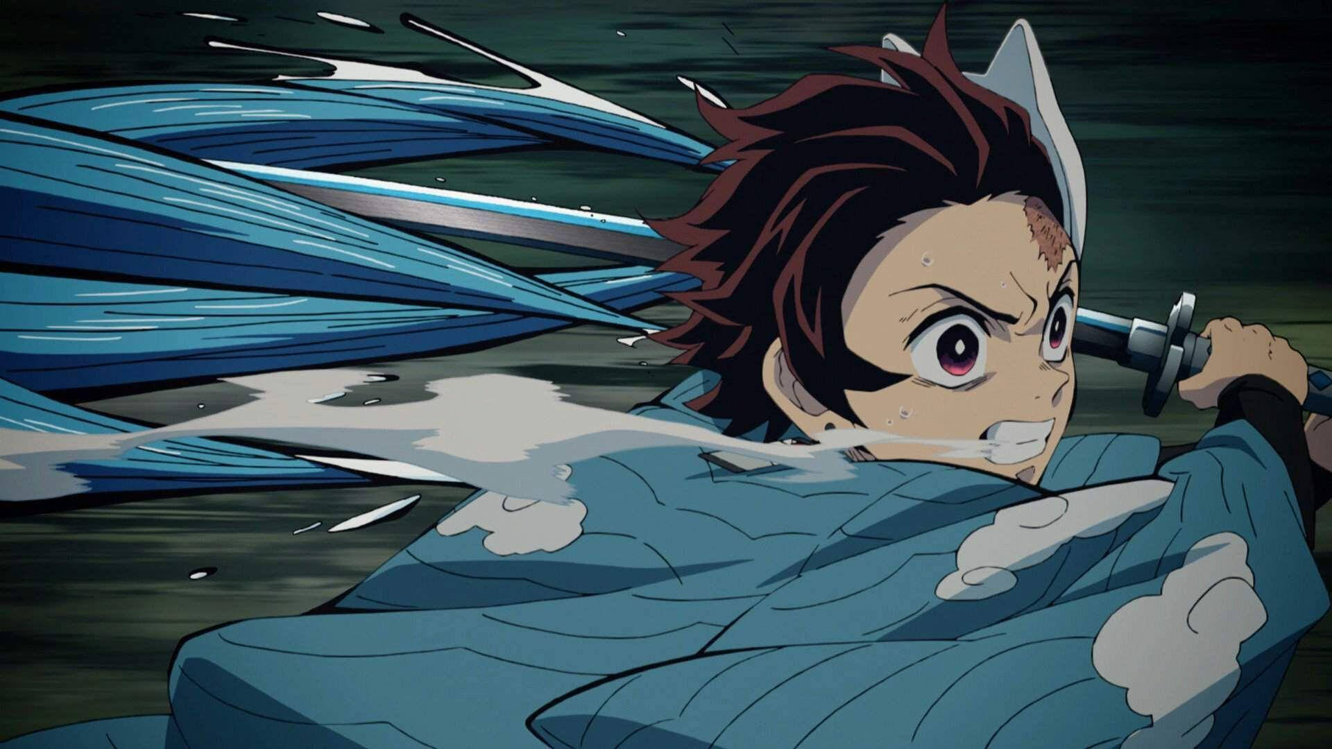 Demon Slayer Tanjiro Üçüncü Form Duvar Kağıdı