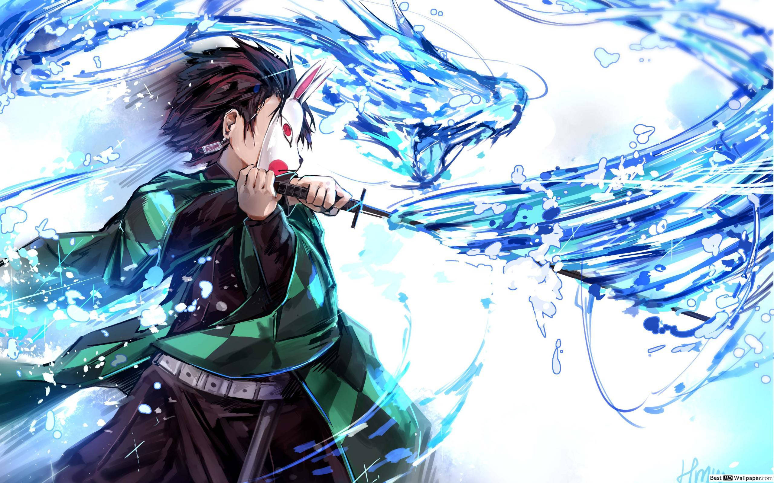 Demon Slayer Tanjiro Altıncı Form Duvar Kağıdı