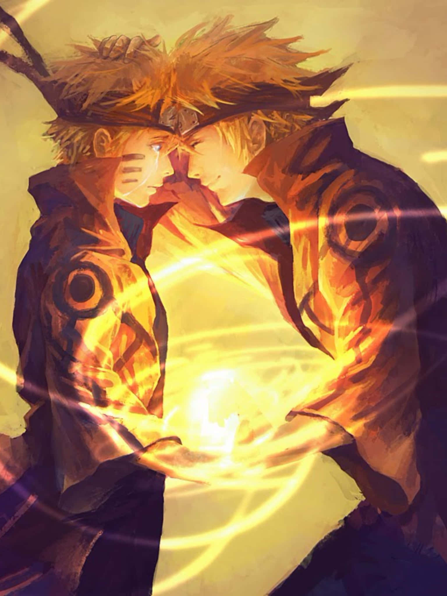 Destansı Naruto ve Kurama Dinamik İkili Duvar Kağıdı