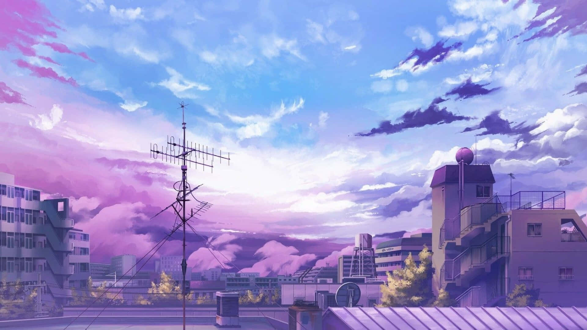 Devasa Anime Manzarasını Keşfet Duvar Kağıdı