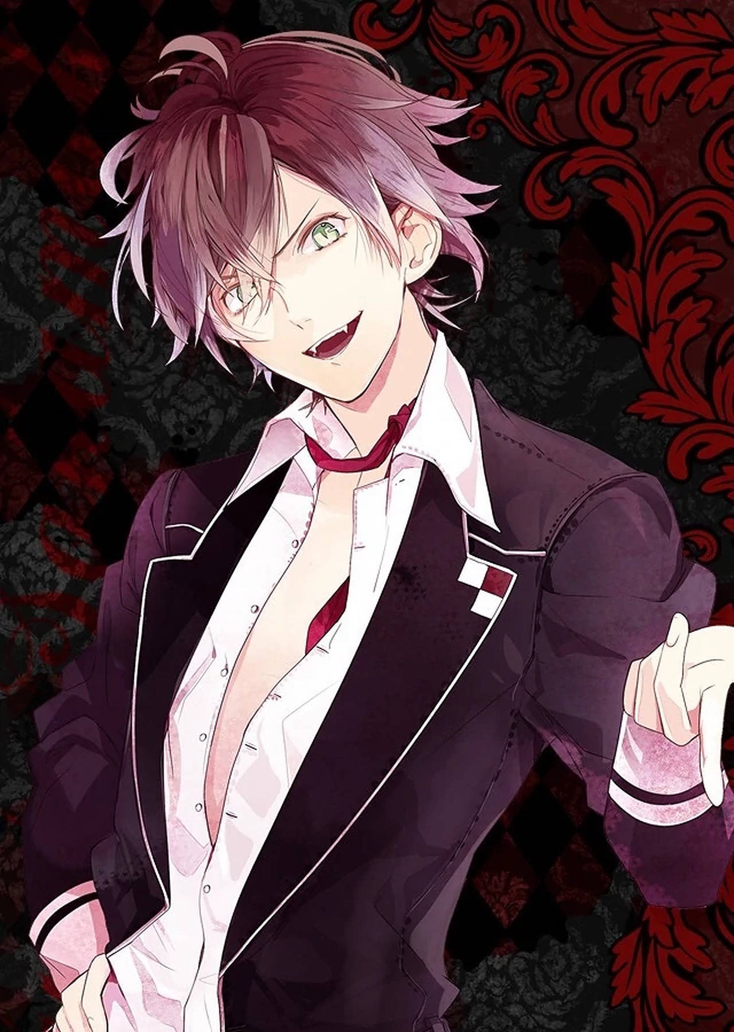 Diabolik Lovers Ayato Kırmızı Poster Duvar Kağıdı