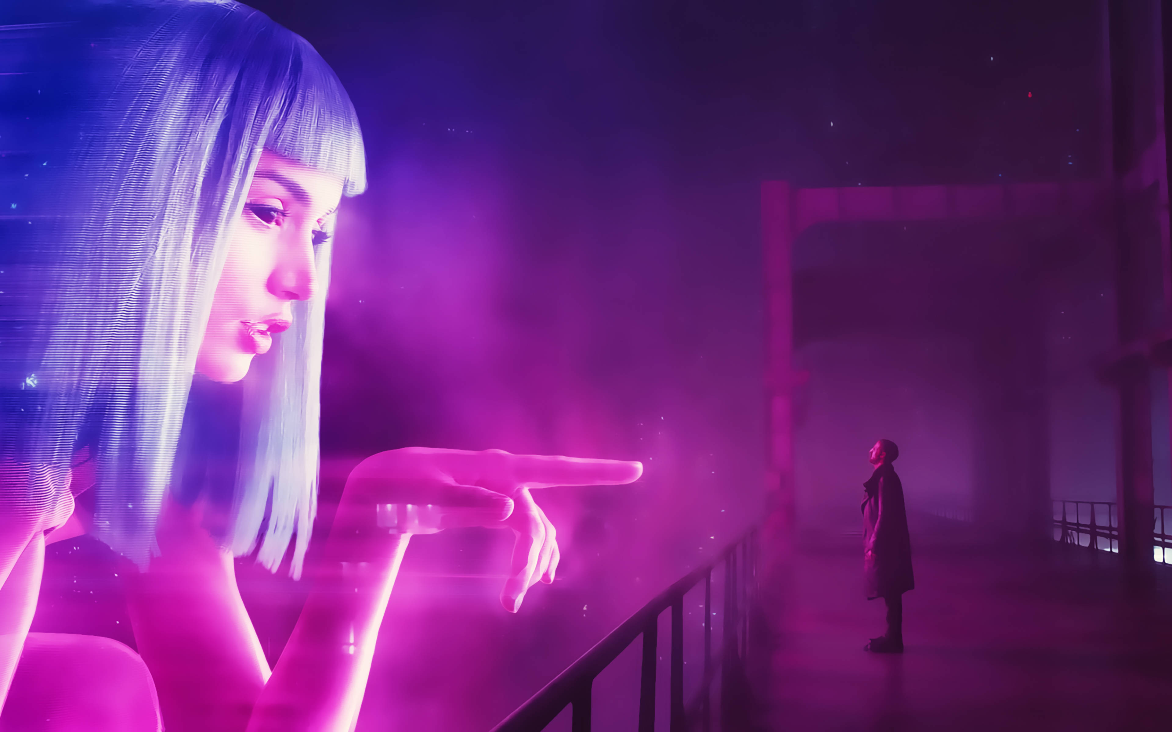 Dijital Yoldaş Joi Blade Runner 2049 4K Duvar Kağıdı