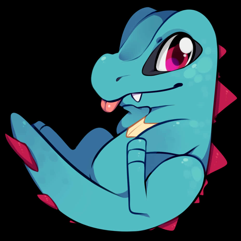 Dili Dışarıda Totodile Duvar Kağıdı