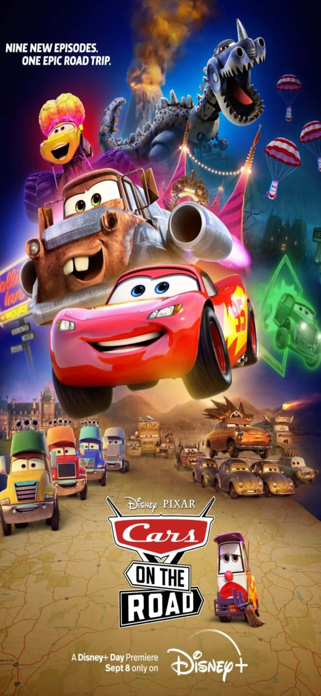 Disney Animasyon Filmi iPhone X Arabalar Duvar Kağıdı
