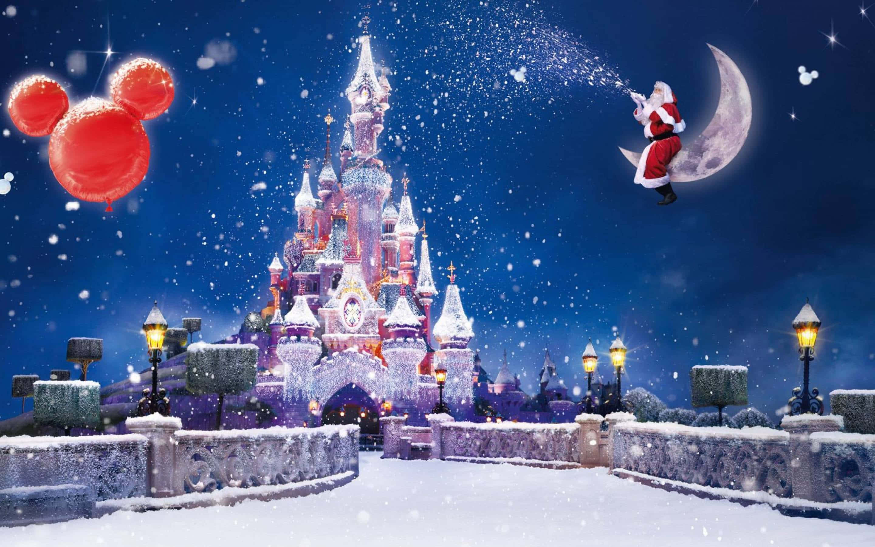 Disney'in Harika Dünyası ile Tatilleri Kutlayın Duvar Kağıdı