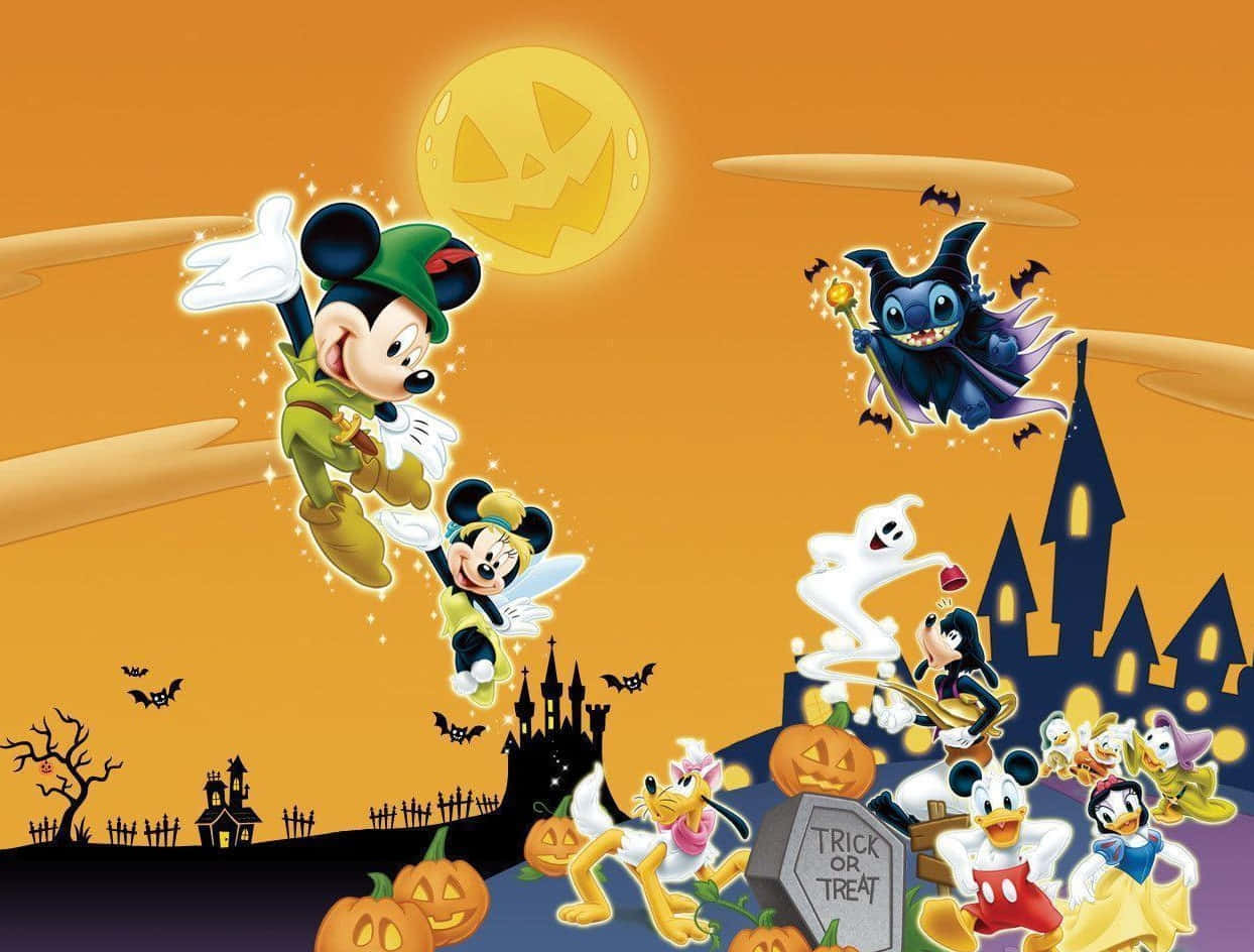 Disney'in Korkunç Cadılar Bayramı Kutlaması Duvar Kağıdı