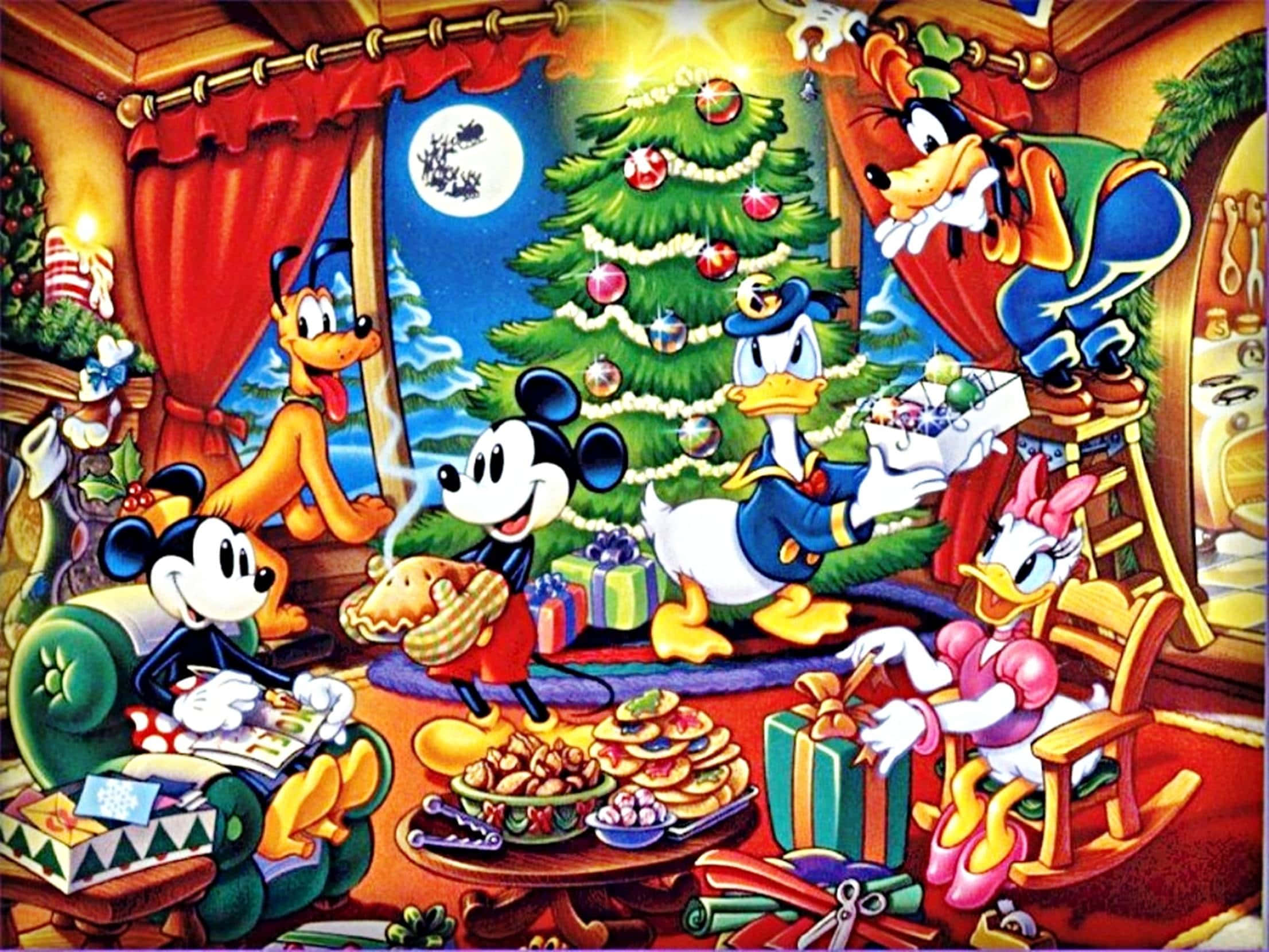 Disney Noel'inin büyüsünü yaşayın Duvar Kağıdı