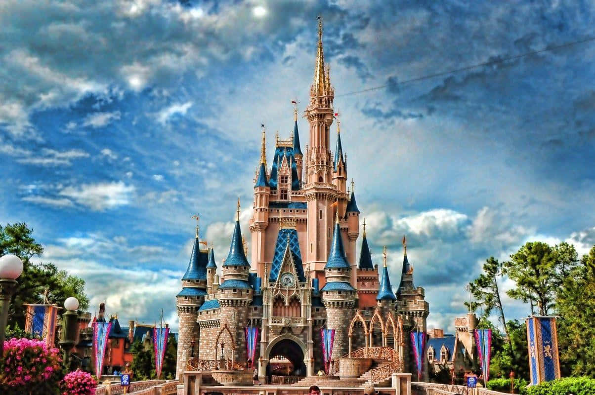Disney World Estetik Gökyüzü Masaüstü Duvar Kağıdı