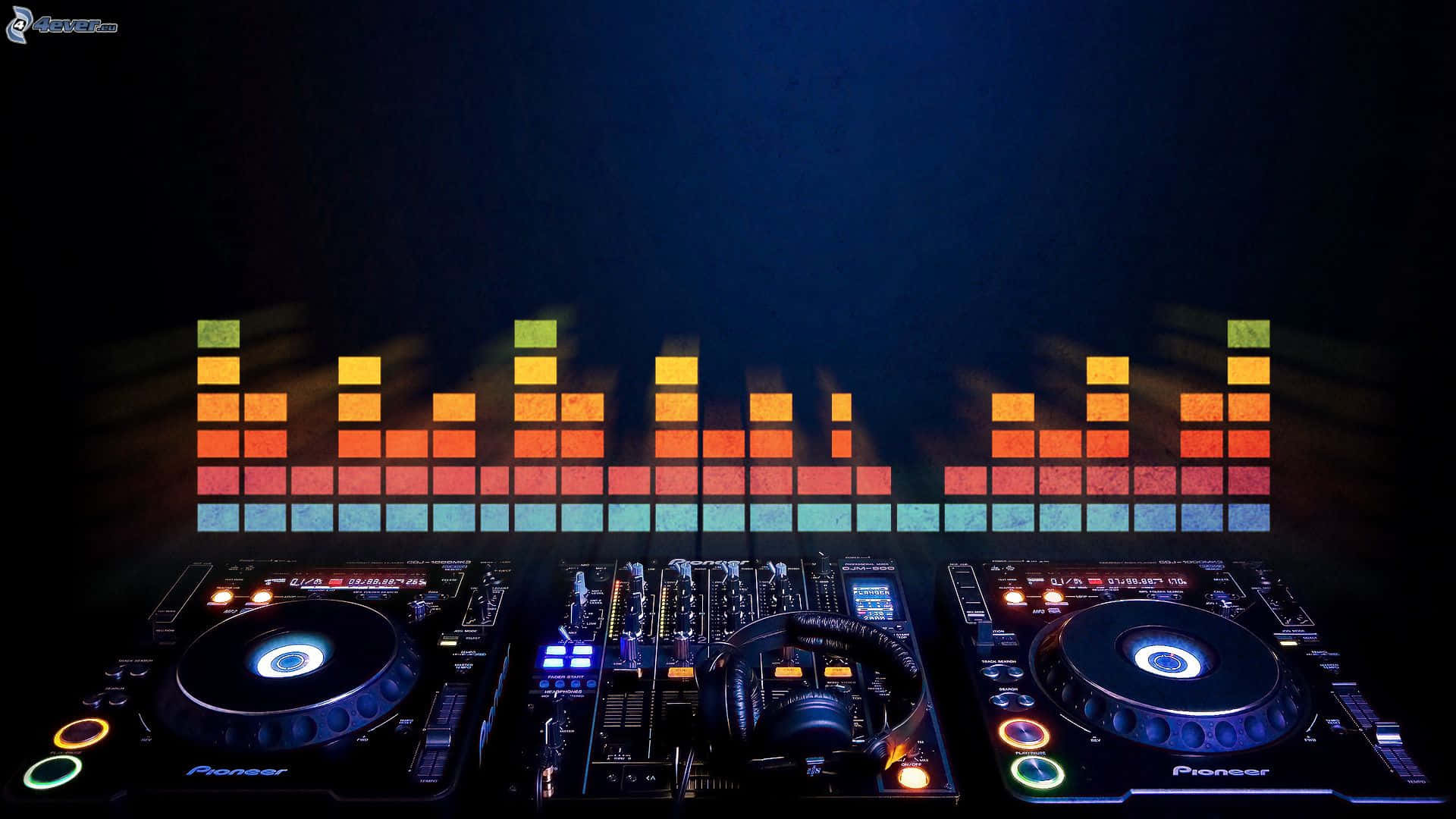 DJ Set Müzik Ekolayzır Görseli Duvar Kağıdı