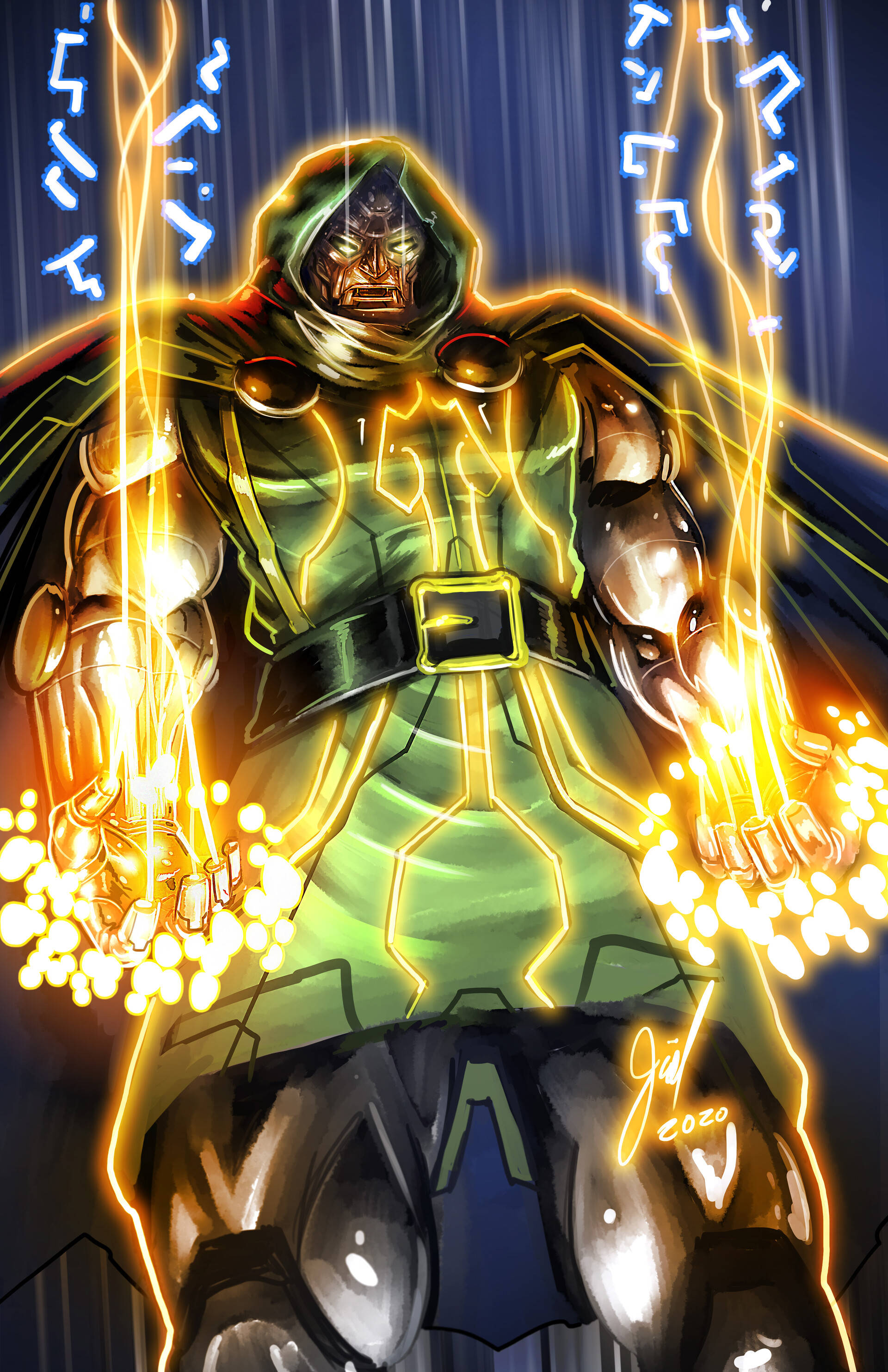 Doctor Doom Eldiven Lazerleri Duvar Kağıdı