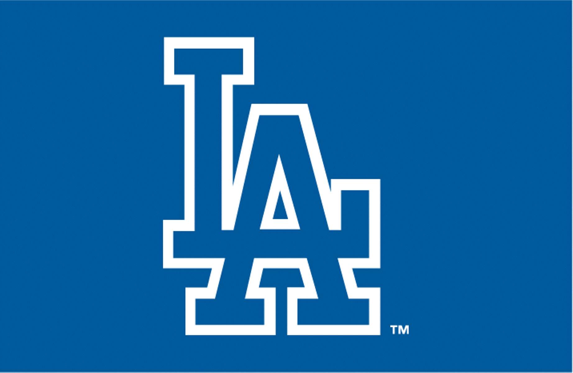 Dodgers Logosu Mavi Temel Duvar Kağıdı