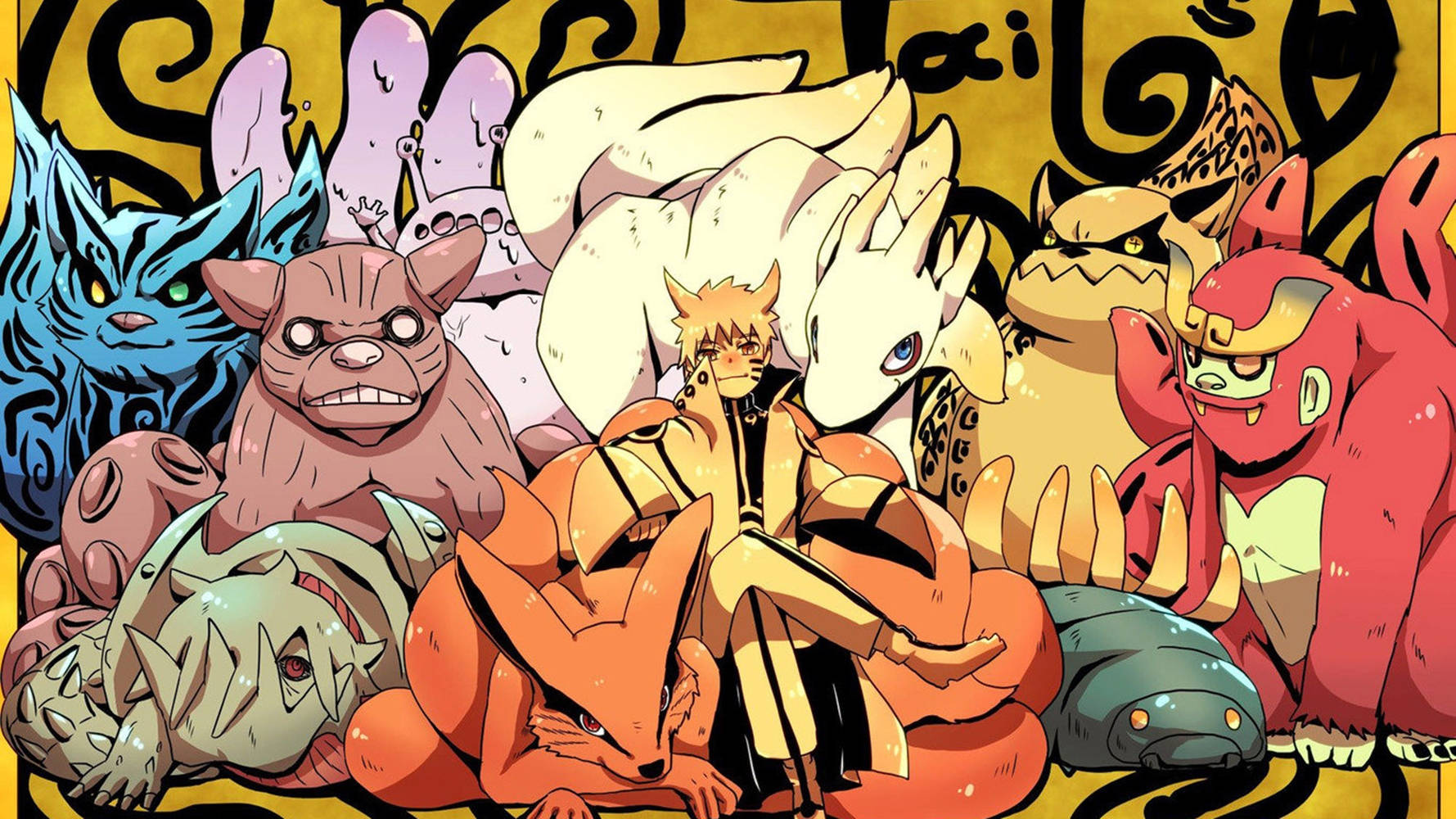 Dokuz Kuyruklu Canavarlar Naruto Laptop Duvar Kağıdı