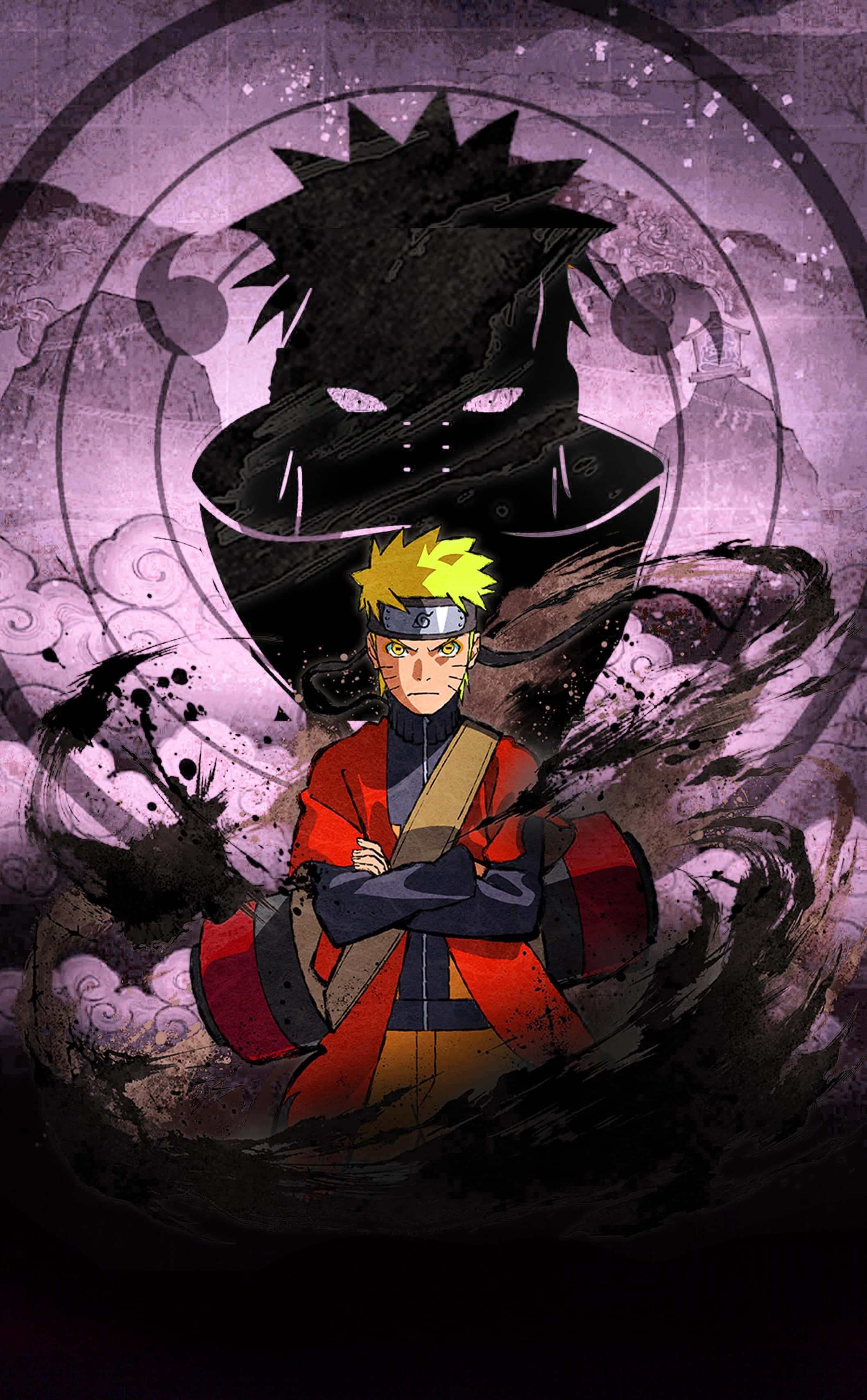Dokuz Kuyruklunun Gücünü Serbest Bırakın Bu Destansı Naruto Telefon Duvar Kağıdıyla Duvar Kağıdı