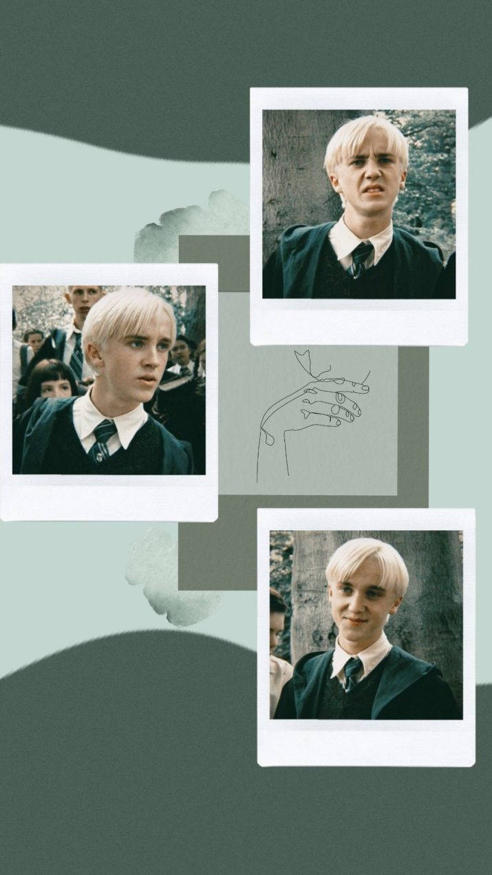 Draco Malfoy Polaroid Estetiği Duvar Kağıdı