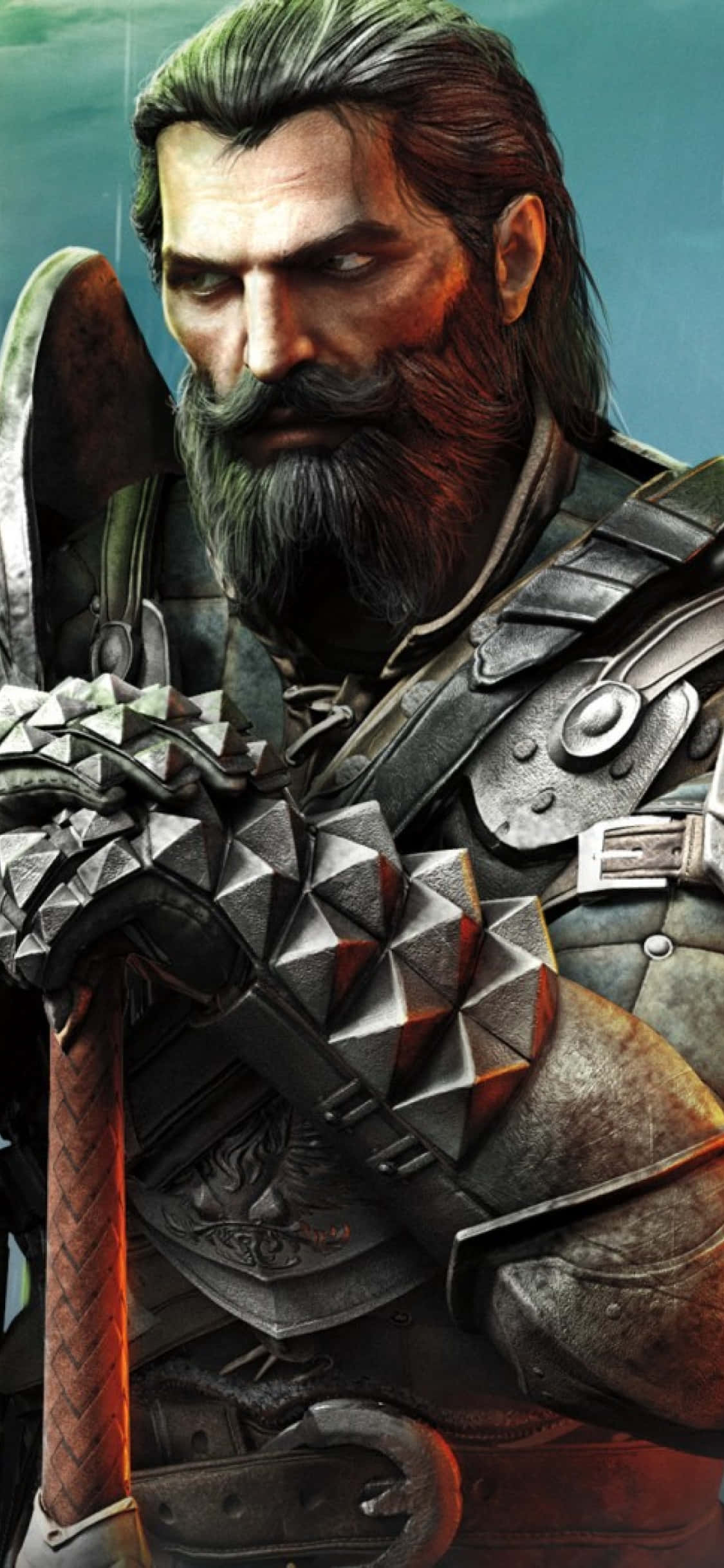 Dragon Age Inquisition dünyasında kendini koruma gücünün kilidini yepyeni iPhone Xs ile aç. Duvar Kağıdı