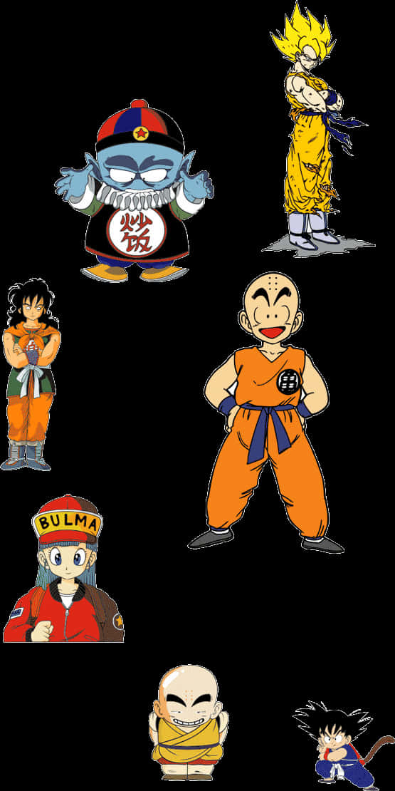 Dragon Ball Z Karakter Kolajı Duvar Kağıdı