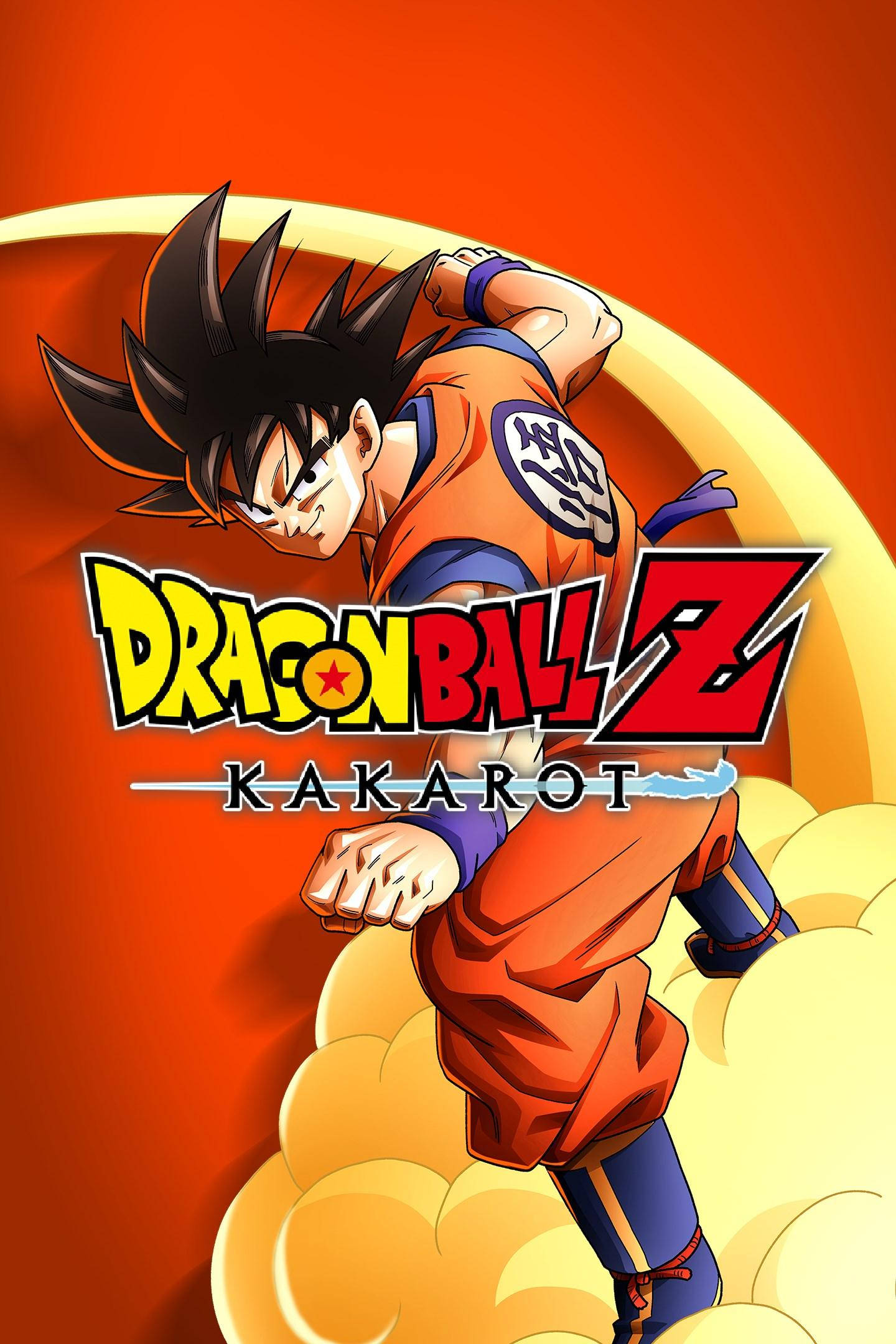 Dragon Ball Z Logosu Goku Saldırısı Duvar Kağıdı