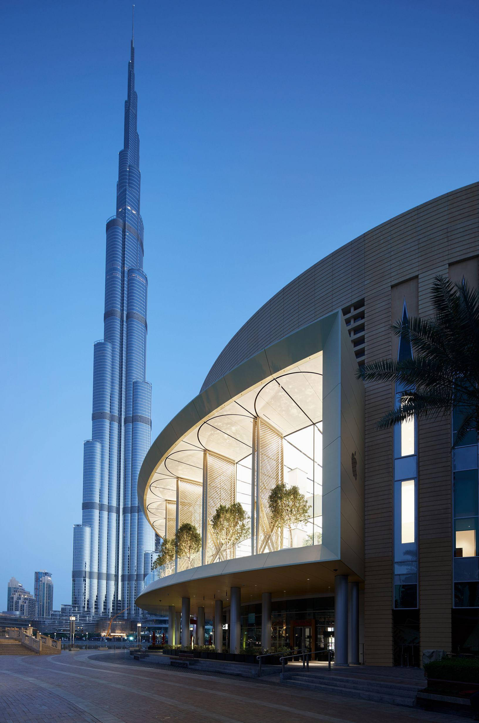 Dubai Alışveriş Merkezi Apple Mağazası Duvar Kağıdı