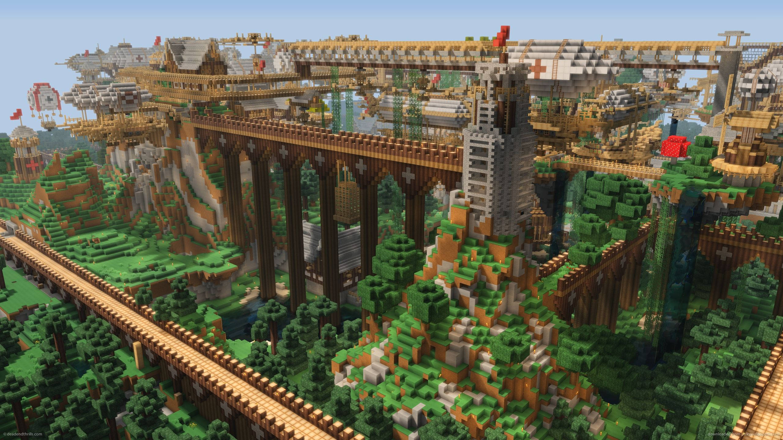 "Dünyayı birbirine bağlamak - Minecraft Çin Seddi" Duvar Kağıdı