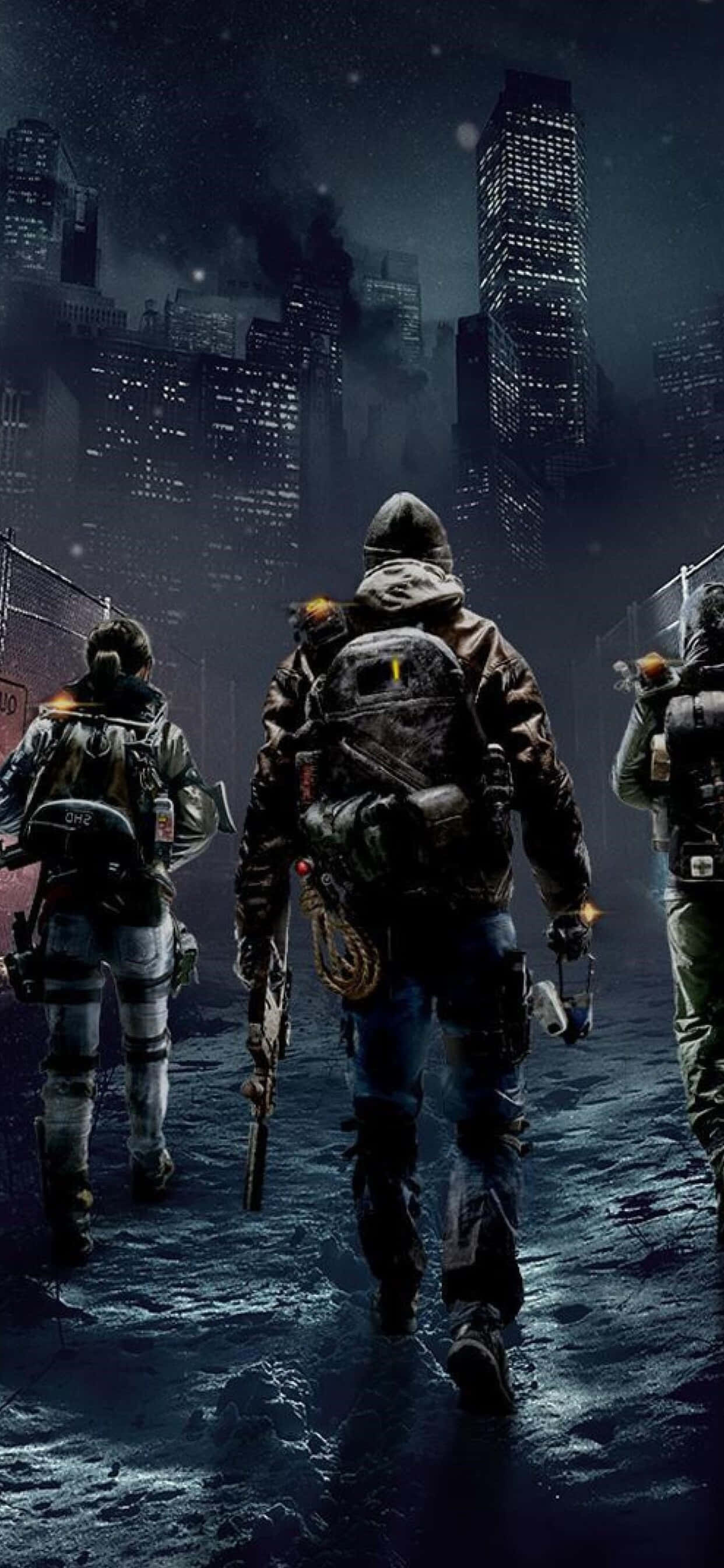 Düşmanlarla iPhone Xs Max The Division ile Tarzla Savaşın Duvar Kağıdı