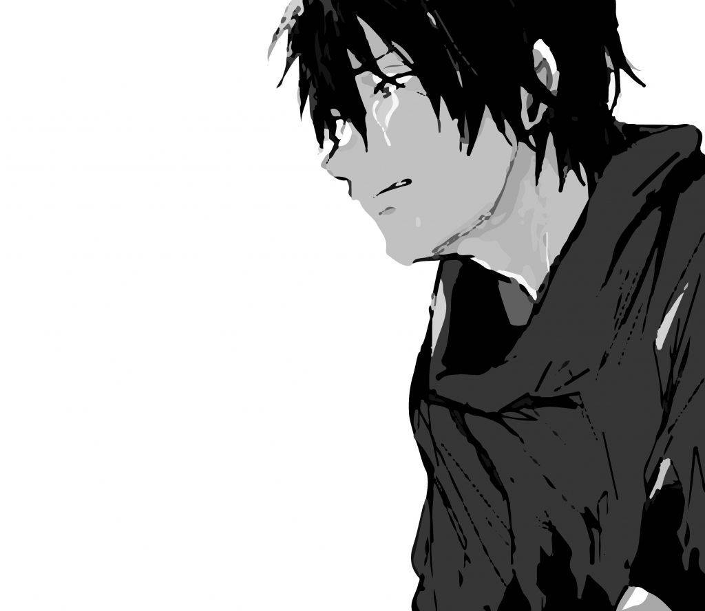 Duygusal Sorunlarla Mücadele Eden Anime Çocuğu Duvar Kağıdı