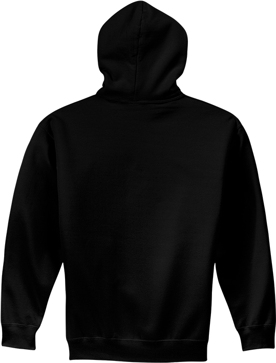 Düz Siyah Kapüşonlu Sweatshirt Arka Görünümü Duvar Kağıdı