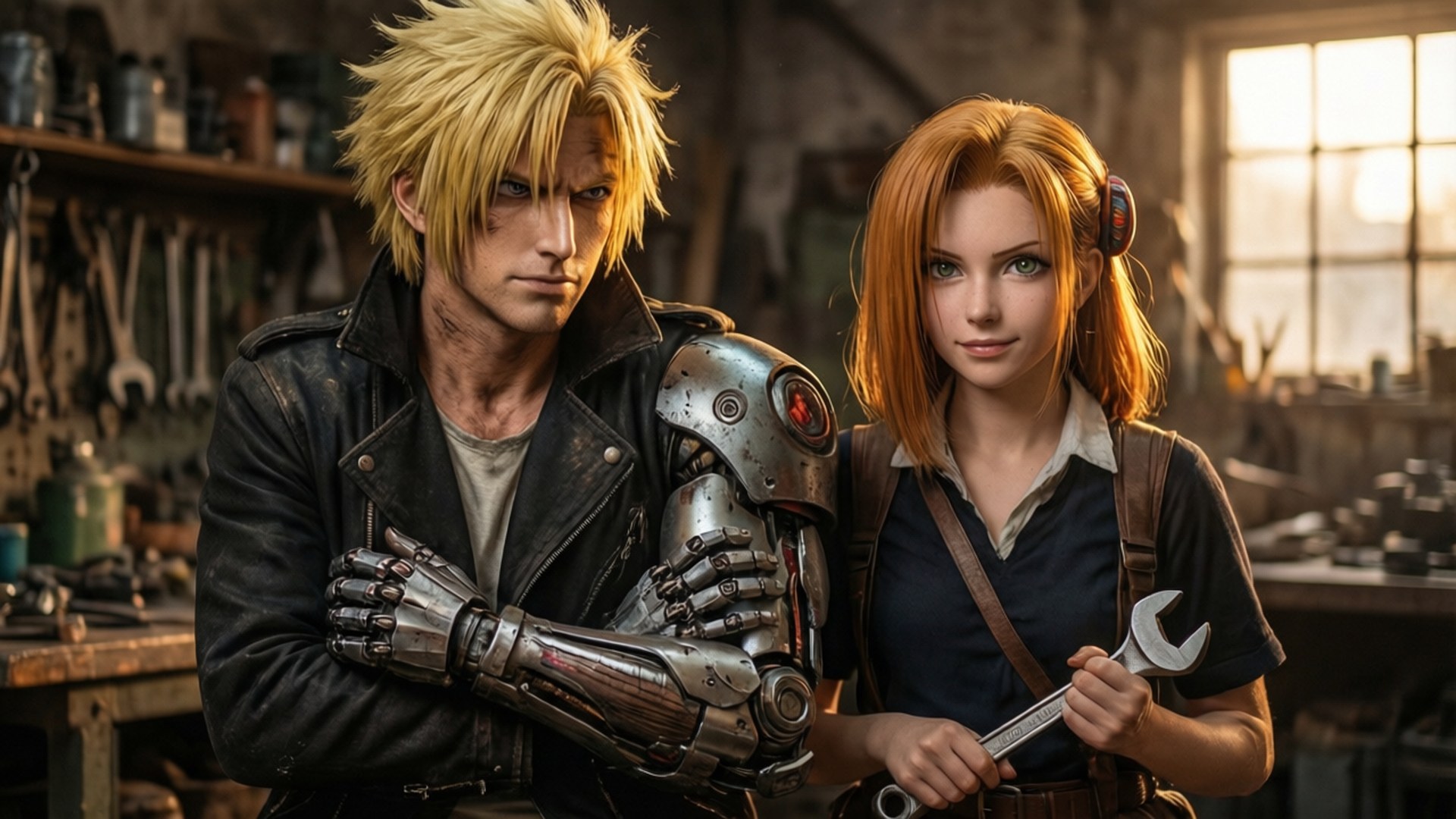 Ed ve Winry Atölyede Duvar Kağıdı