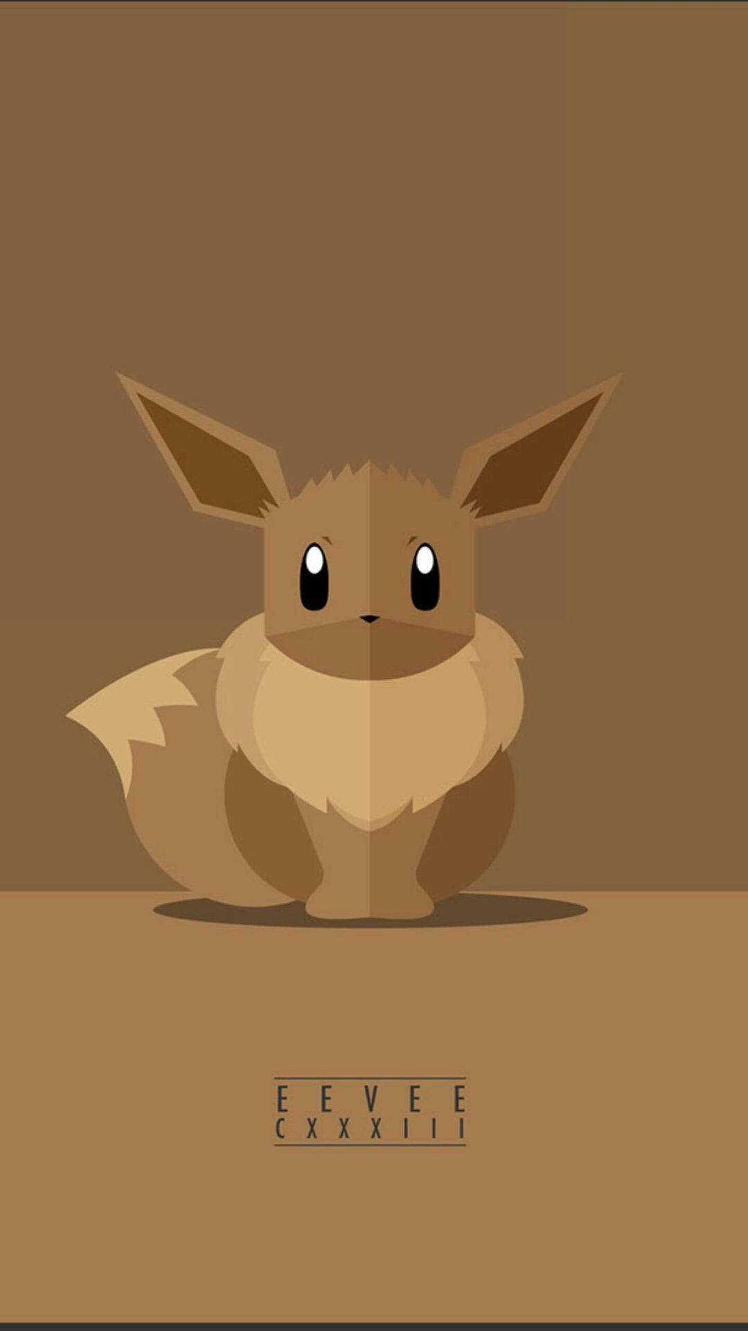 Eevee Kahverengi Estetik iPhone Duvar Kağıdı