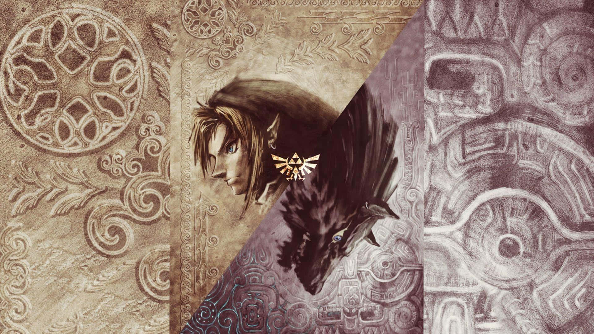 Efsane Zelda Twilight Princess Link ve Kurt Link Duvar Kağıdı