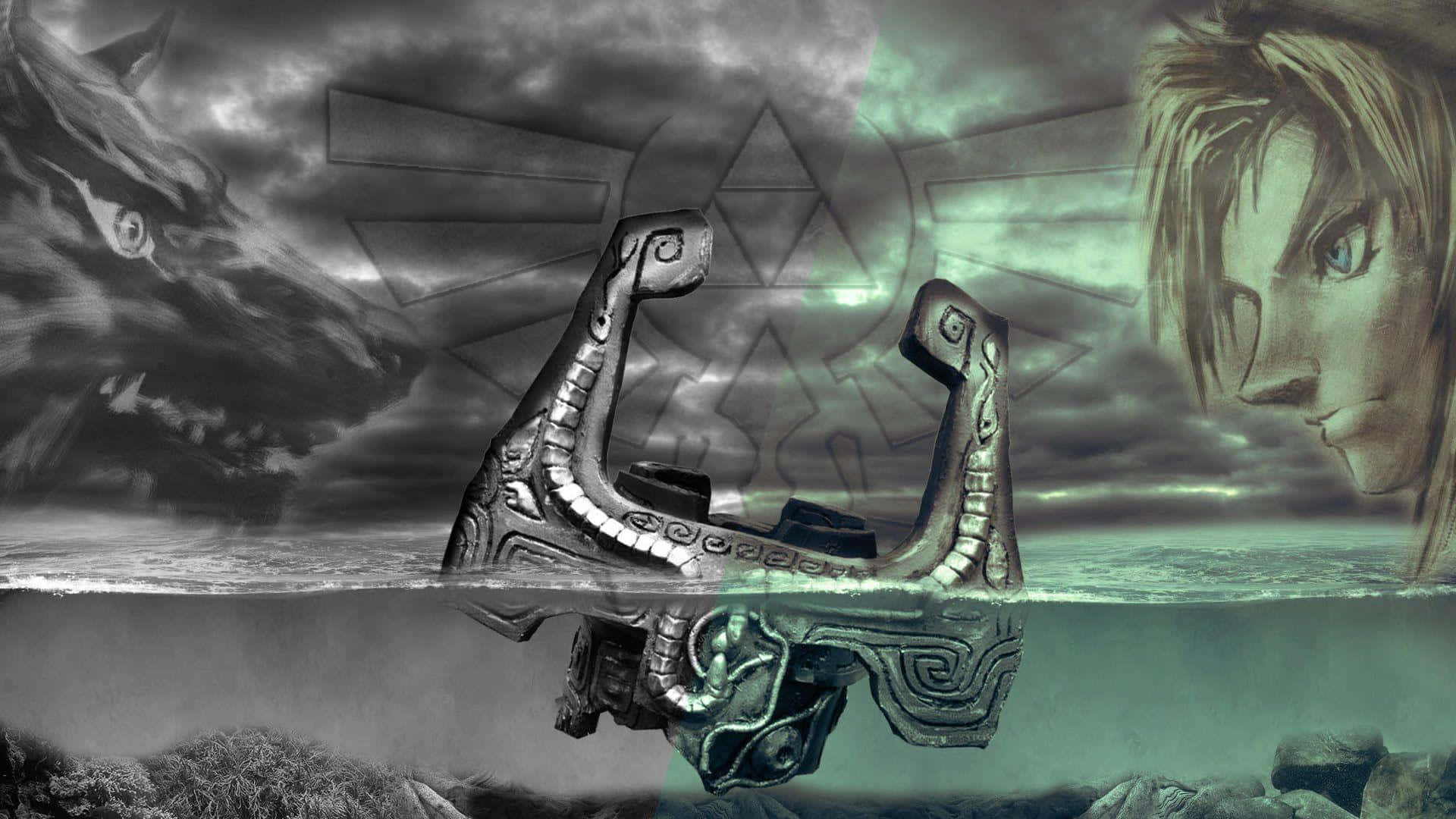 Efsane Zelda Twilight Princess Batan Midna Duvar Kağıdı