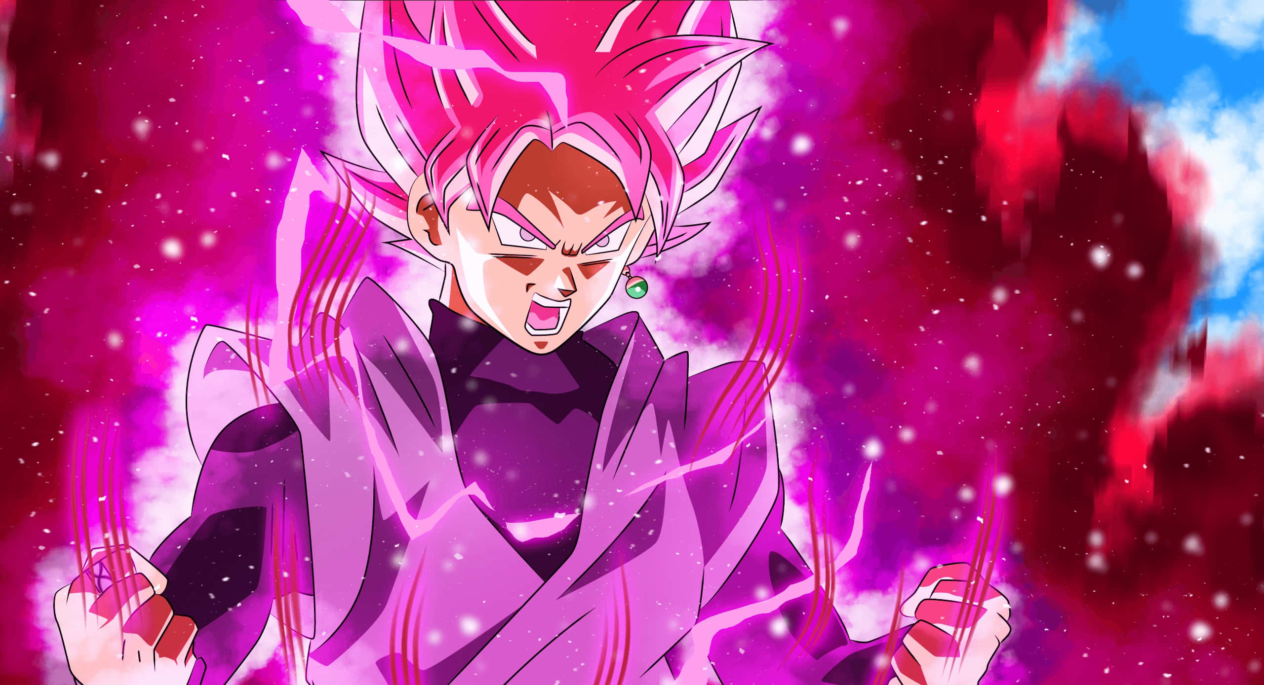 Efsanevi Goku Black Serbest Kalıyor Duvar Kağıdı