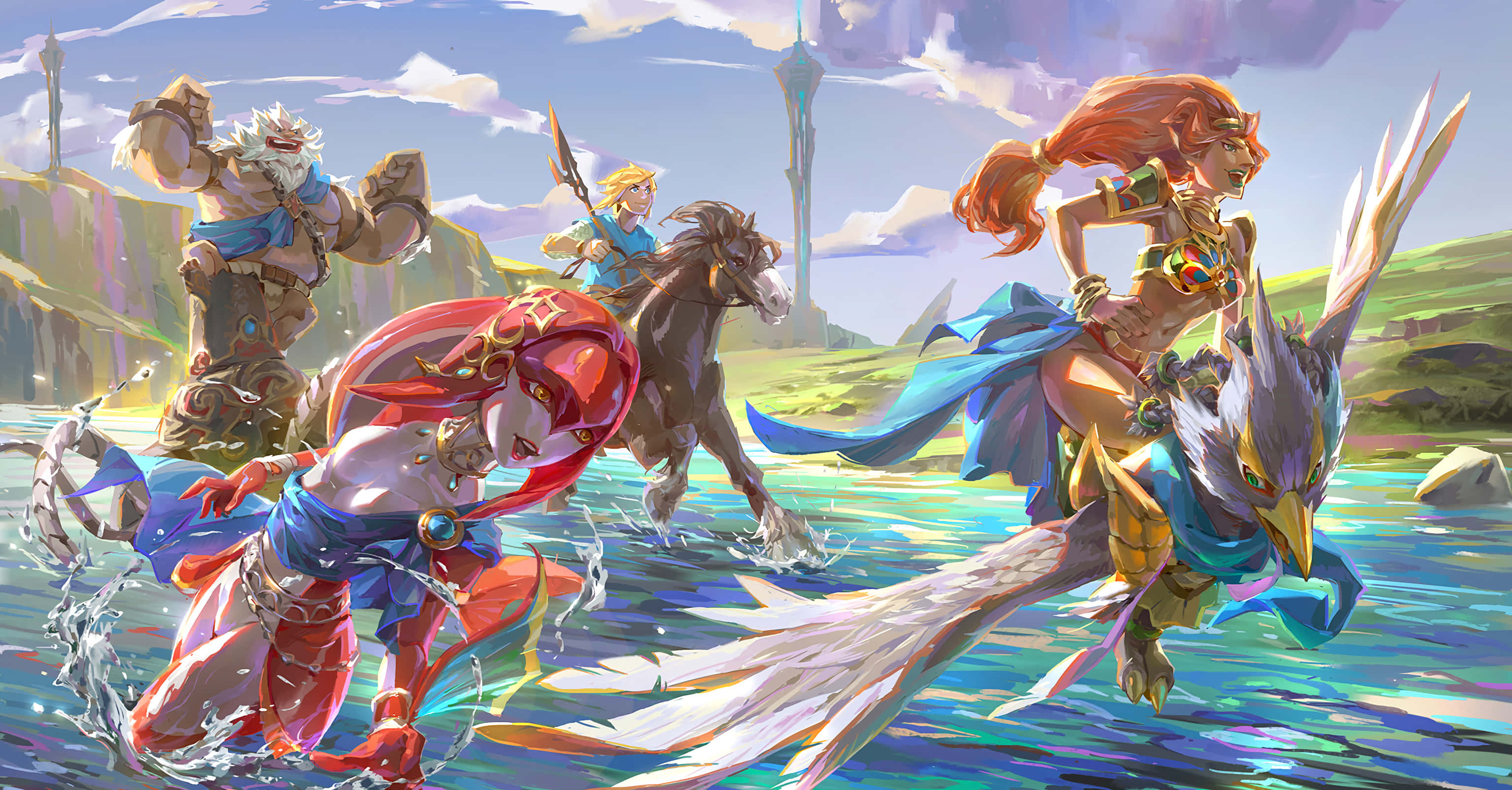 Efsanevi kılıç Master Sword, Hyrule krallığını kurtarma yolculuğunda seni çağırıyor. Duvar Kağıdı