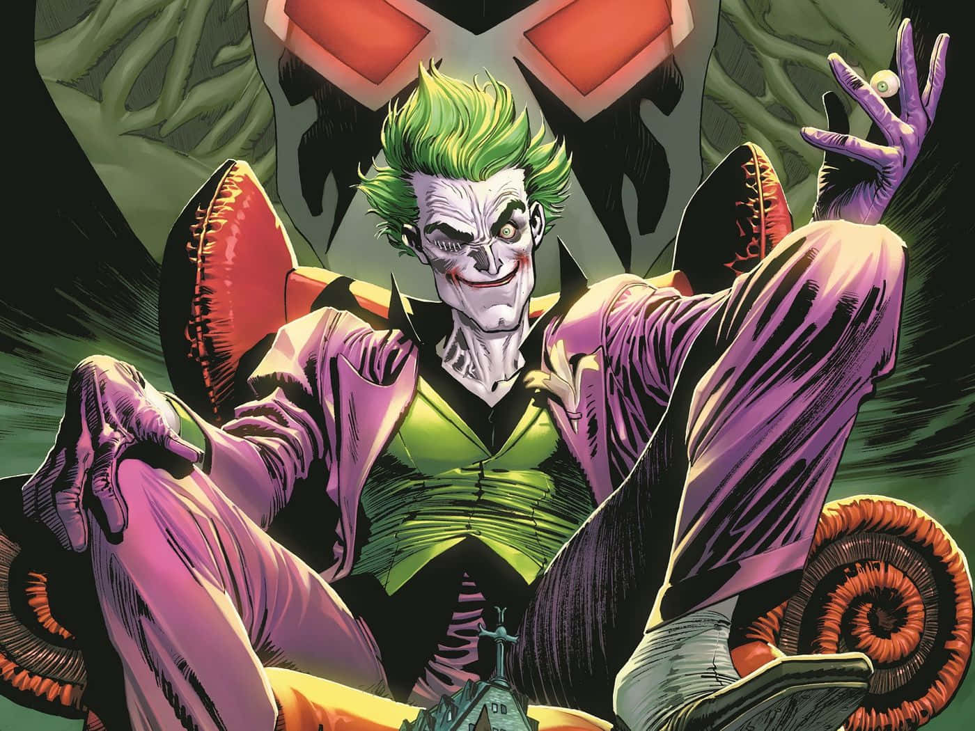 Efsanevi süper kötü adam Joker'in köken hikayesi Duvar Kağıdı