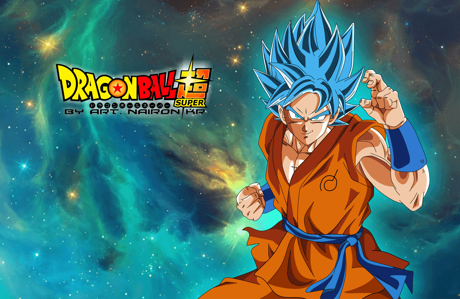 Efsanevi Süper Saiyan Goku, Süper Saiyan Mavisi Formunda Duvar Kağıdı