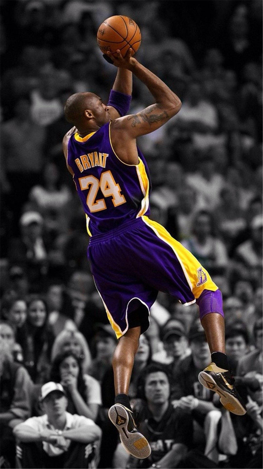 Efsanevi Turnike Şutu Kobe Bryant iPhone Duvar Kağıdı