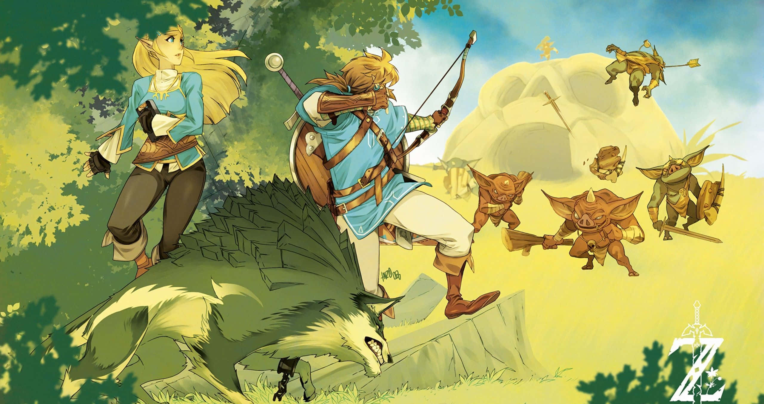 Efsanevi Zelda Dünyasını Keşfedin. Duvar Kağıdı
