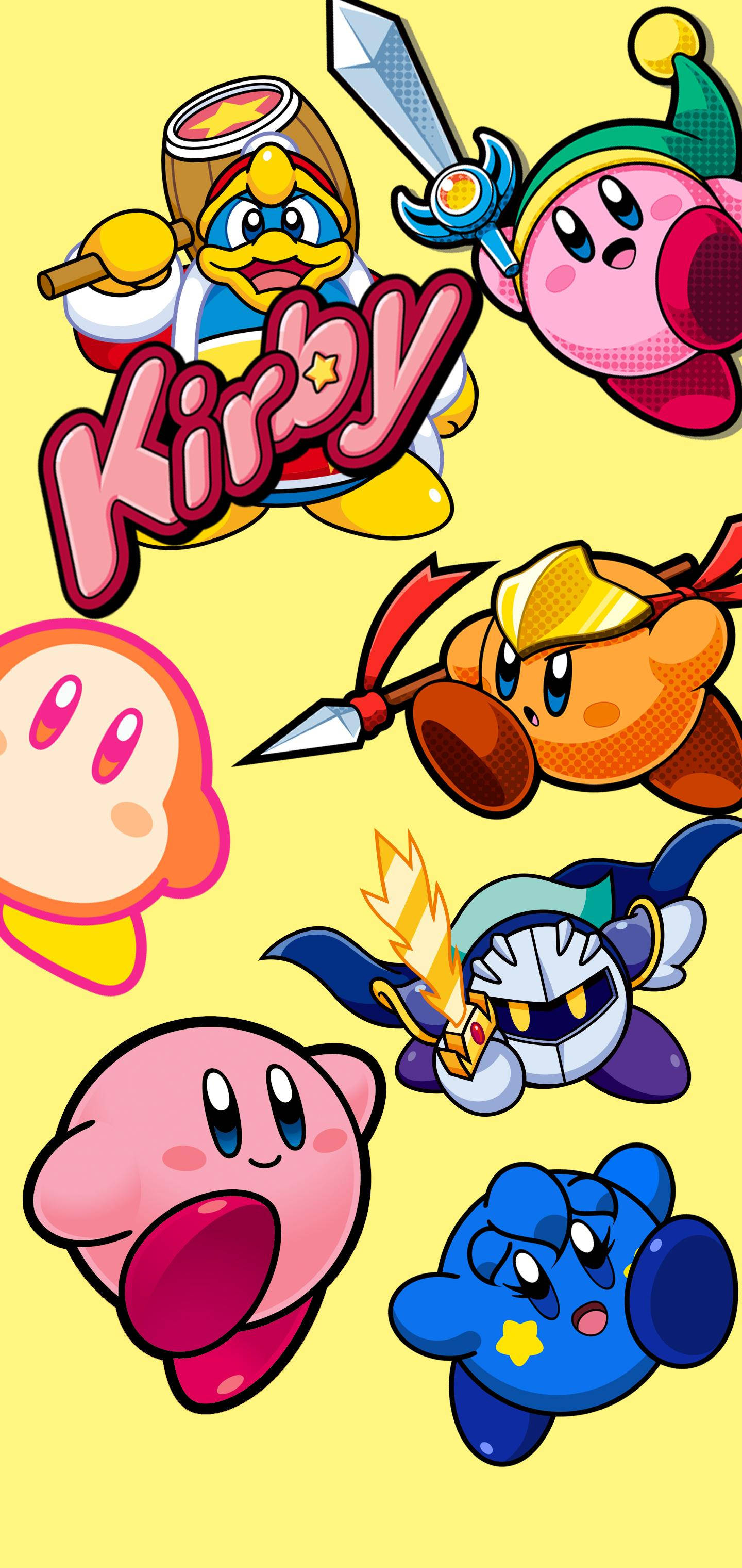 Eğlenceli Zamanların Tadını Çıkarmak: Kirby ve Arkadaşları Duvar Kağıdı