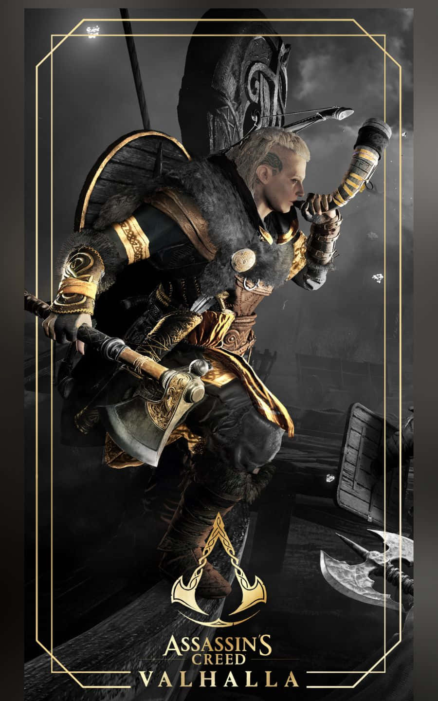 Eivor Boru Çalarken 1440p Assassin's Creed Valhalla Duvar Kağıdı