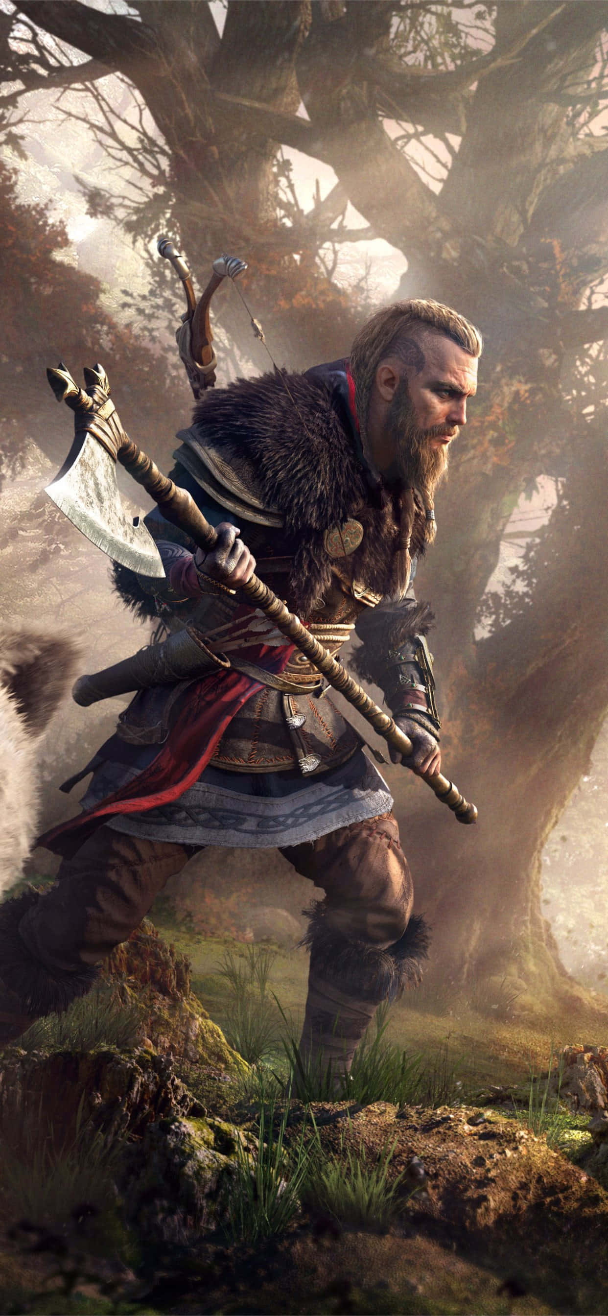 Eivor Sakallı Balta iPhone Xs Max Assassin's Creed Valhalla Duvar Kağıdı