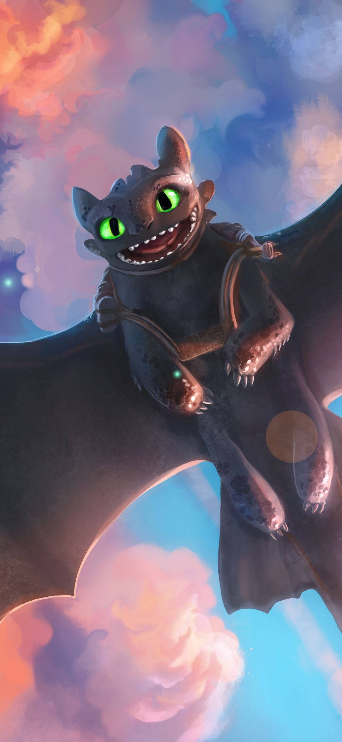 Ejderhanı Nasıl Eğitirsin Gülümseyen Toothless Duvar Kağıdı