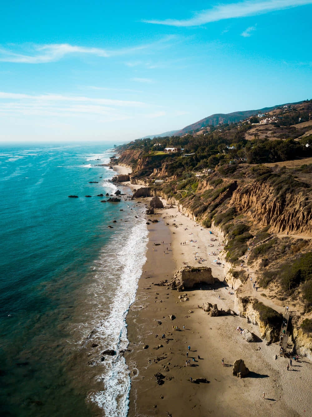 El Matador Eyalet Plajı Dağ Sırtı Android Malibu Duvar Kağıdı