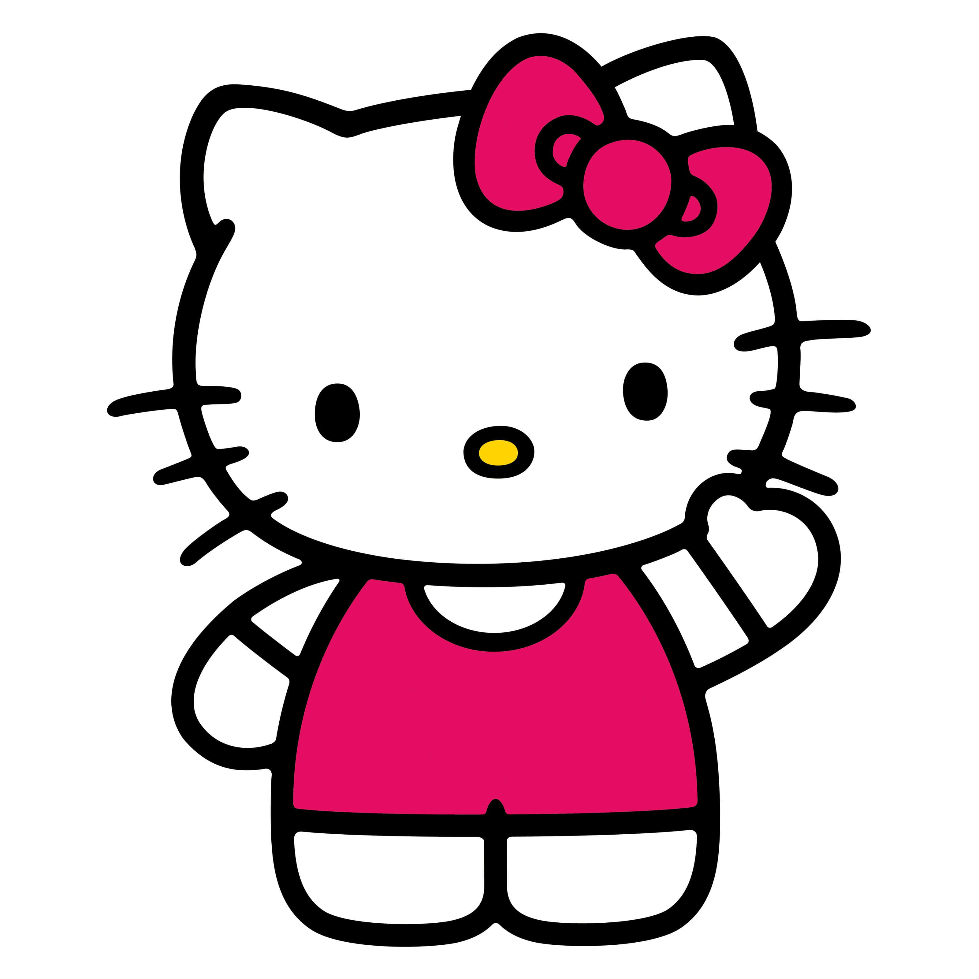 El Sallayan Hello Kitty Pembe Arka Plan Duvar Kağıdı