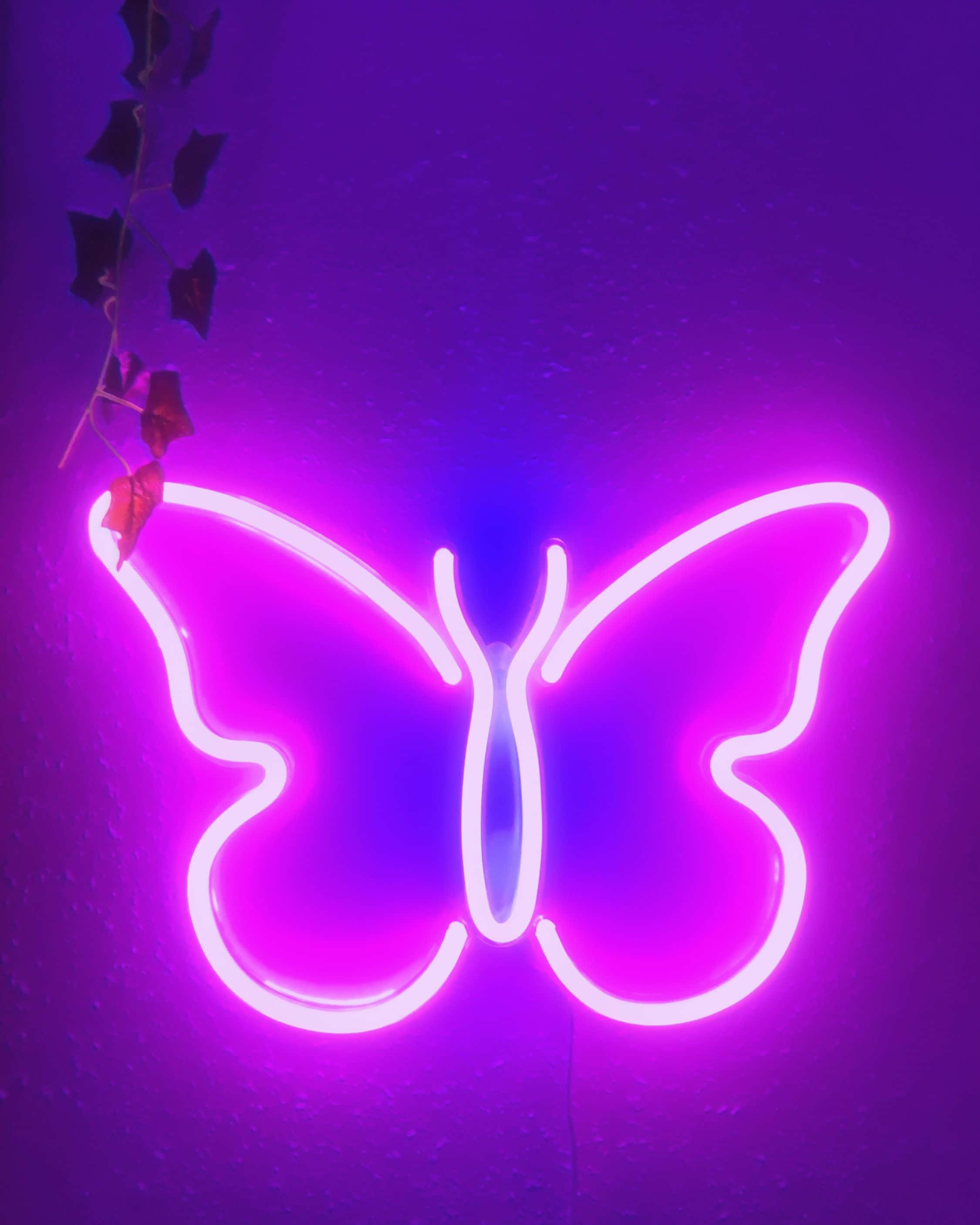 Elektrik Neon Estetik Mutluluk Duvar Kağıdı